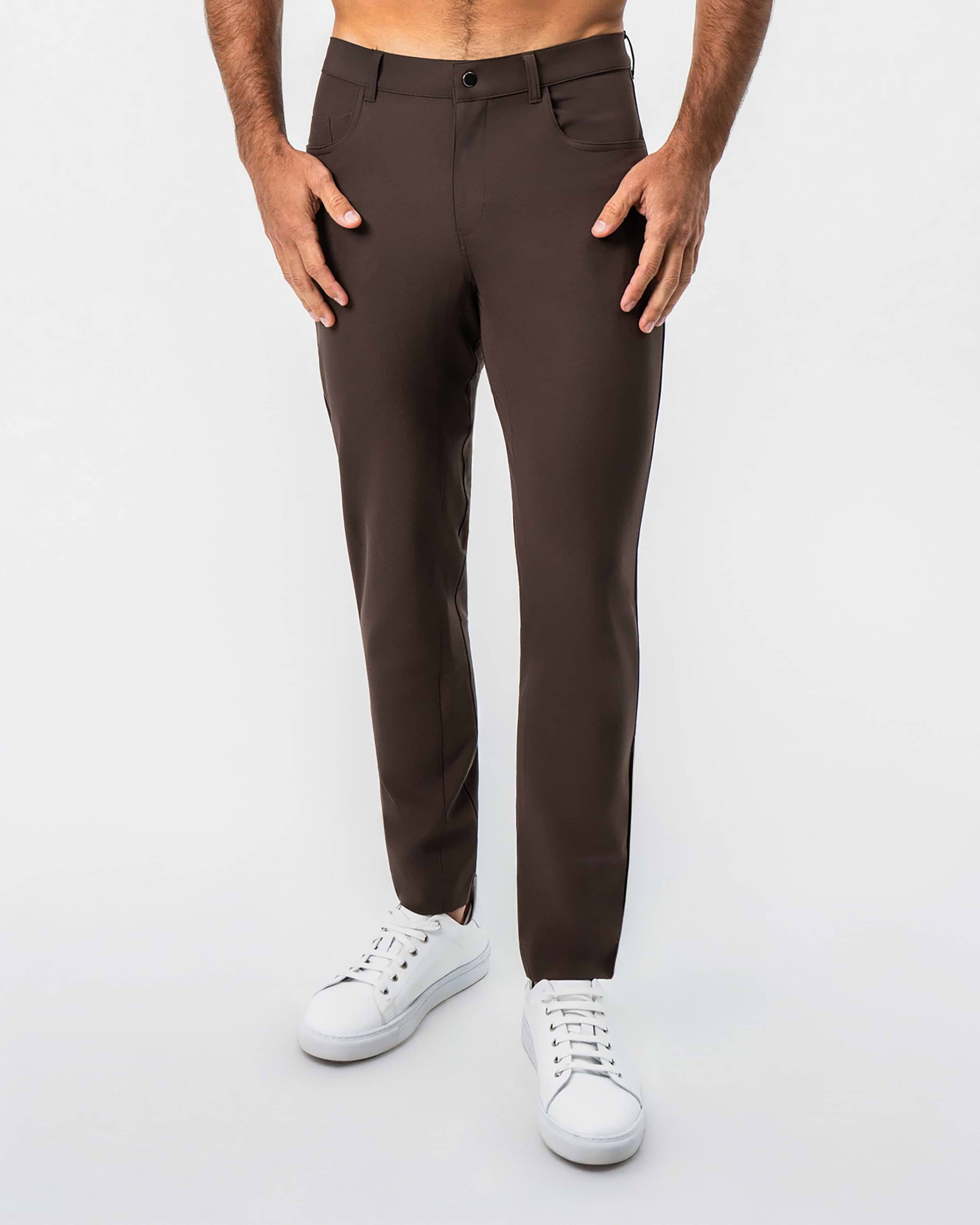 Athletic Fit Stretch Tech Chino - Brown