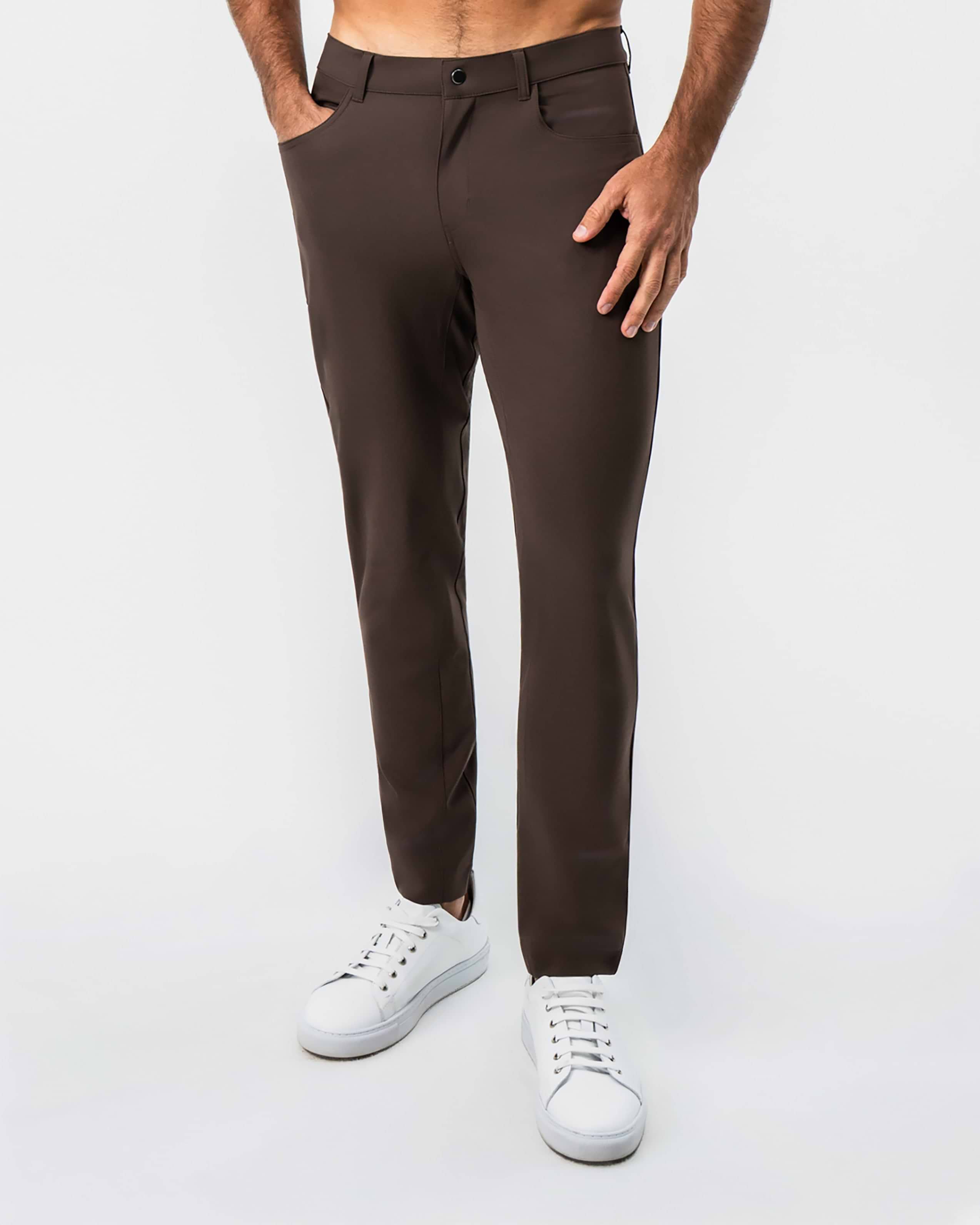 Athletic Fit Stretch Tech Chino - Brown