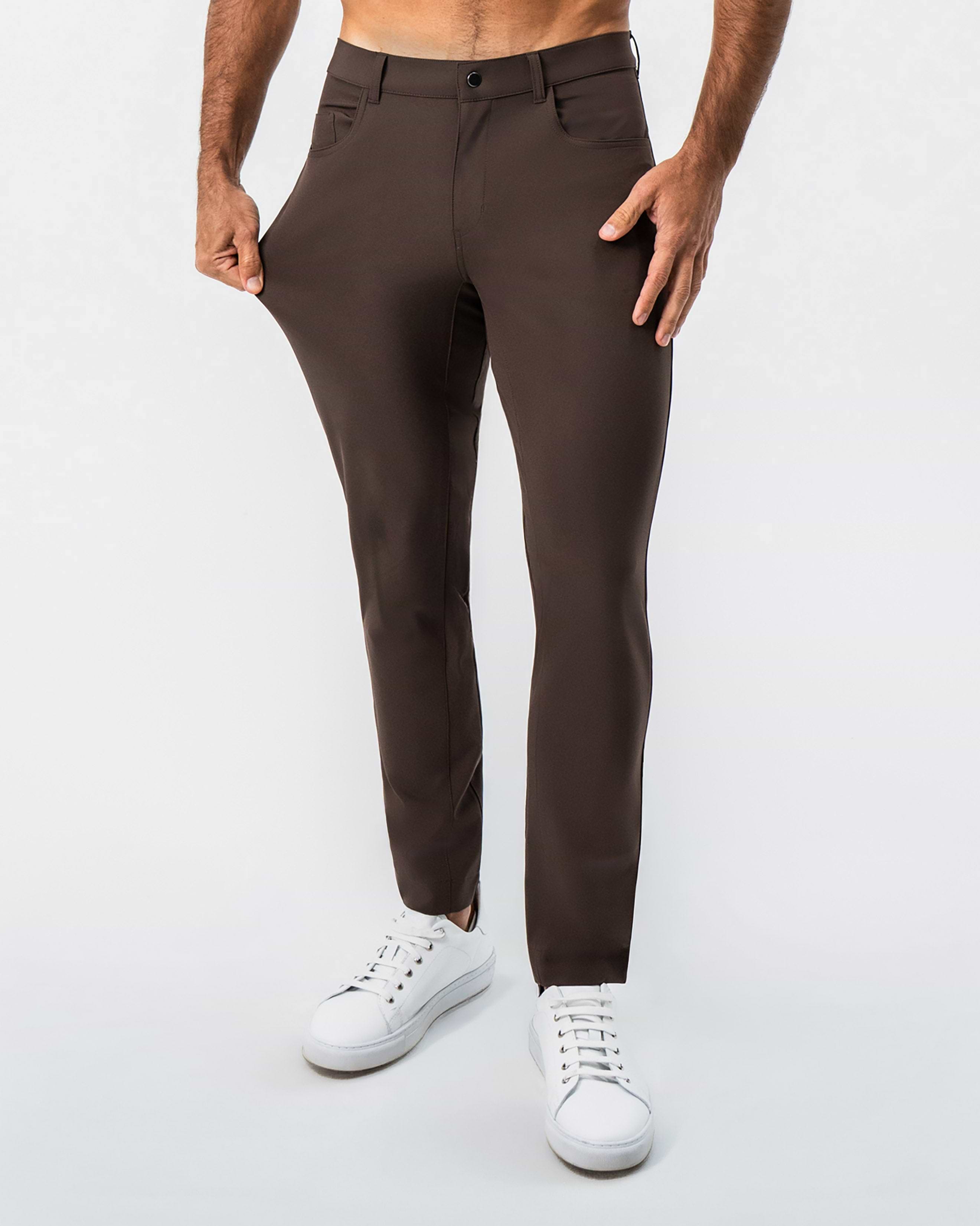 Athletic Fit Stretch Tech Chino - Brown
