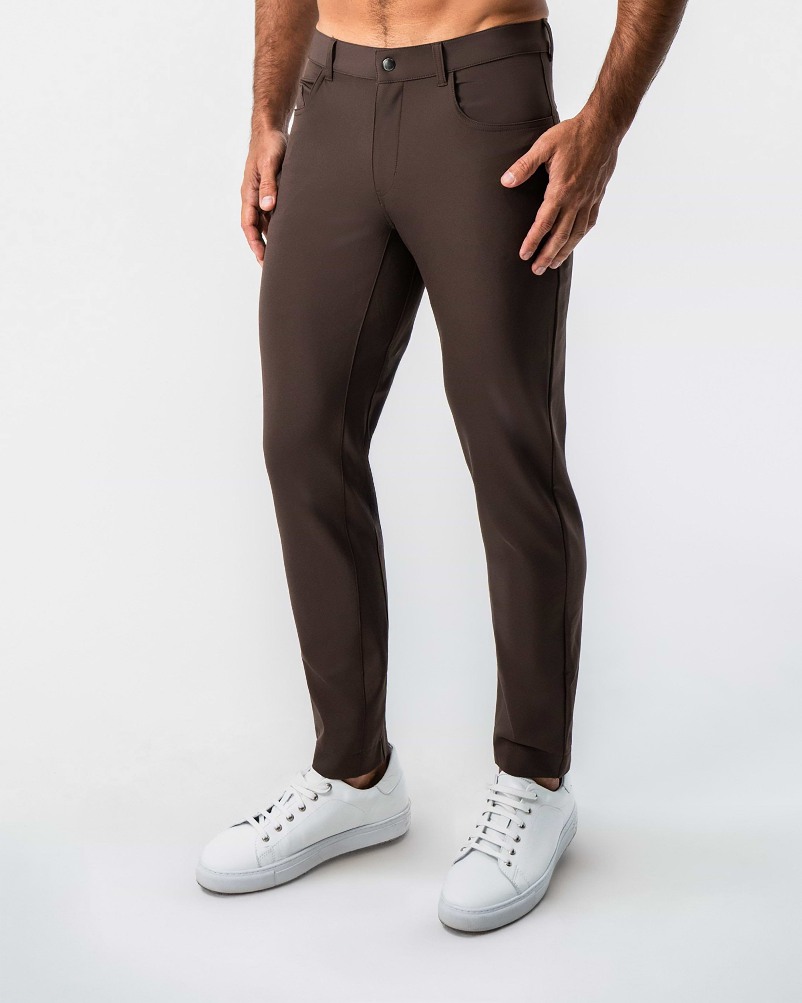 Athletic Fit Stretch Tech Chino - Brown