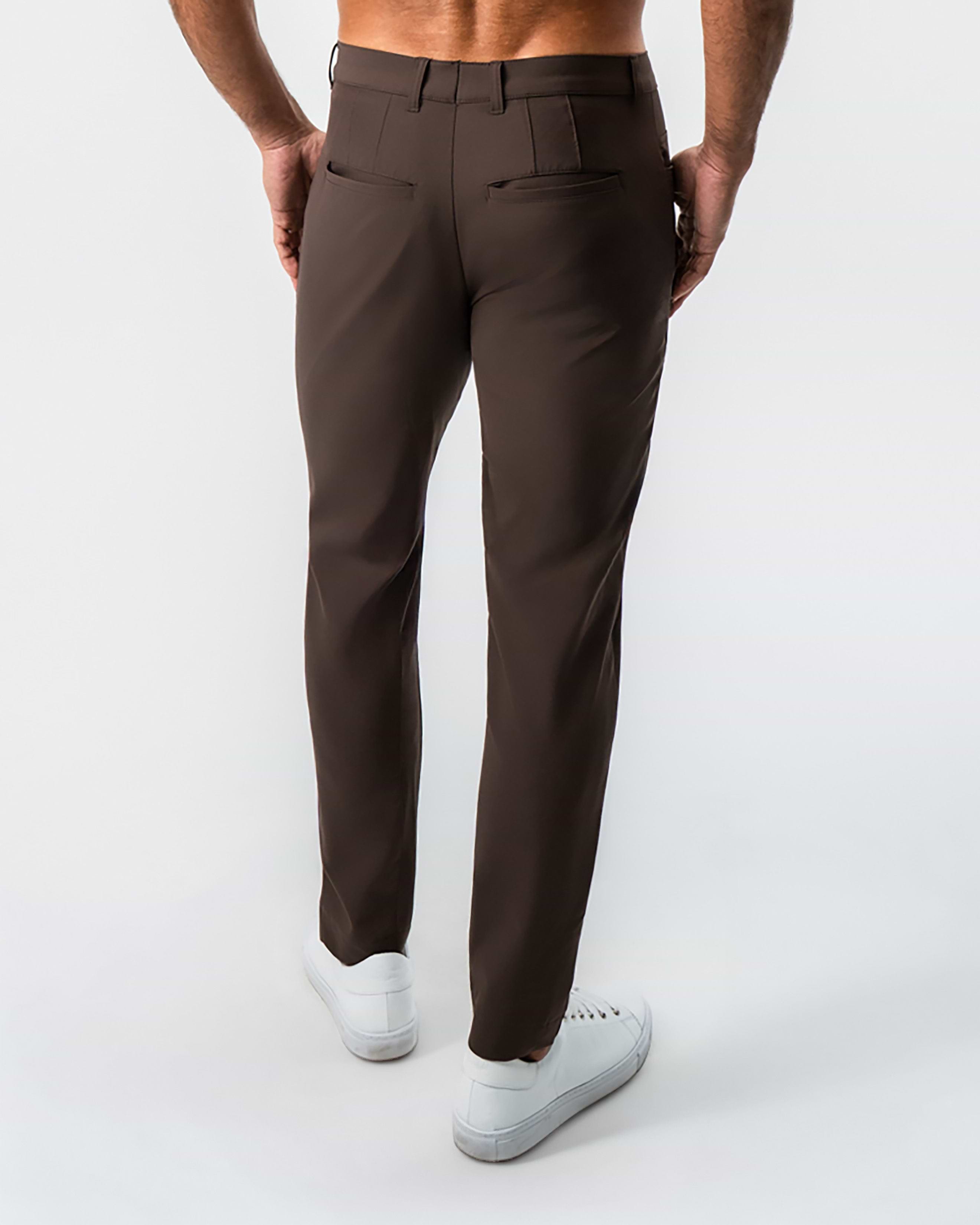 Athletic Fit Stretch Tech Chino - Brown