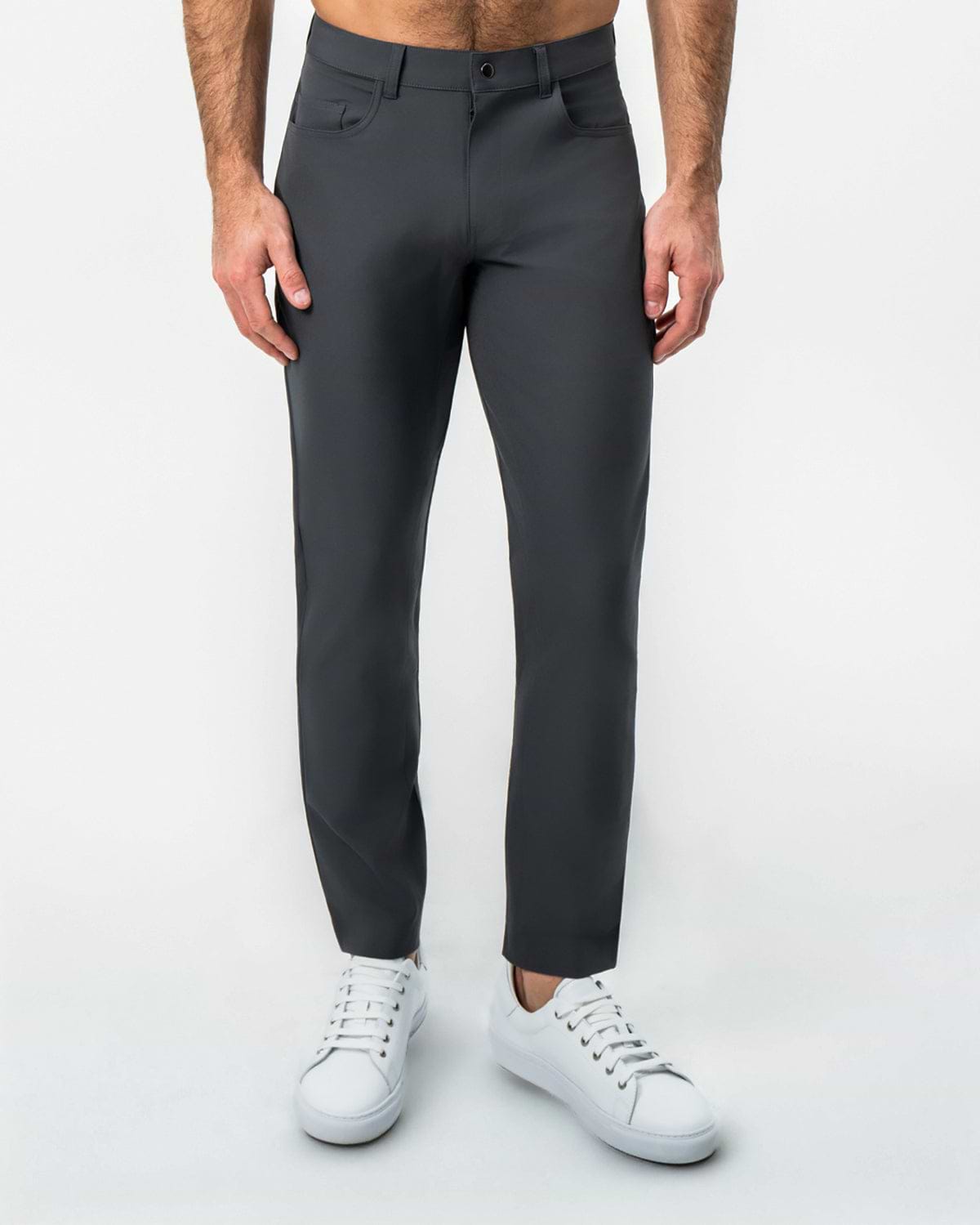 Athletic Fit Stretch Tech Chino - Charcoal