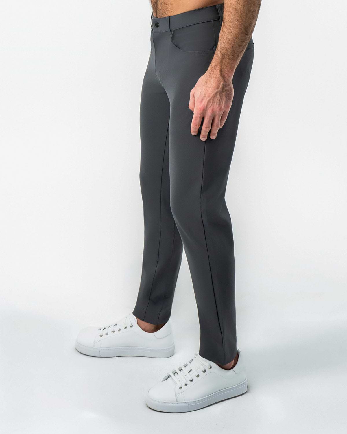 Athletic Fit Stretch Tech Chino - Charcoal