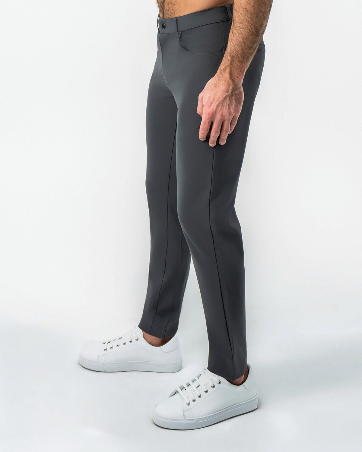 Athletic Fit Stretch Tech Chino - Charcoal