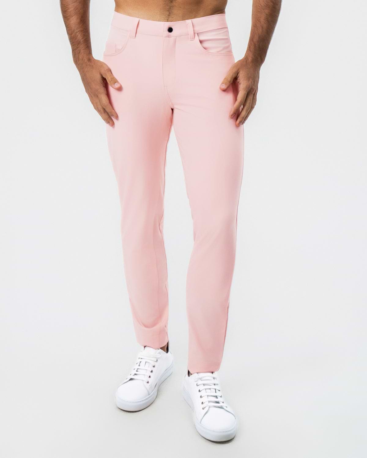 Athletic Fit Stretch Tech Chino - Coral Pink