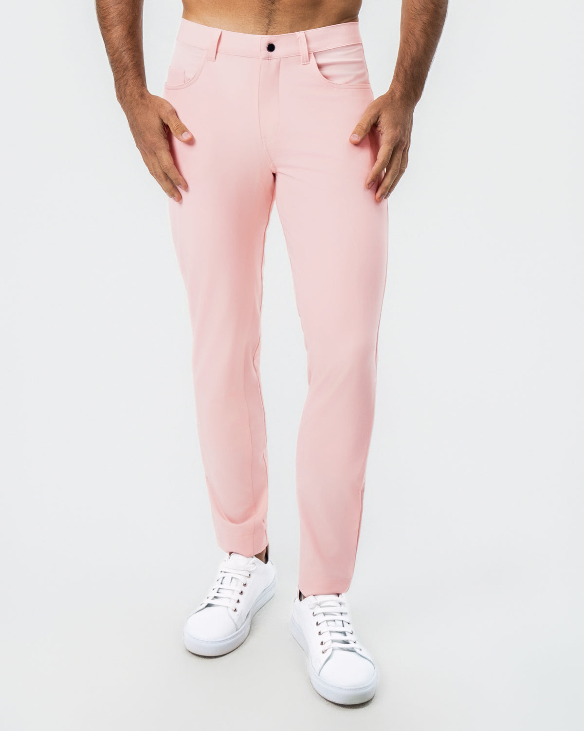 Athletic Fit Stretch Tech Chino - Coral Pink