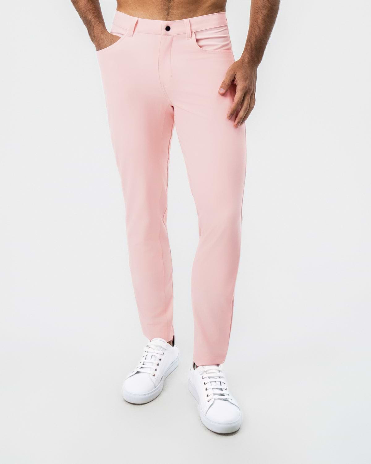 Athletic Fit Stretch Tech Chino - Coral Pink