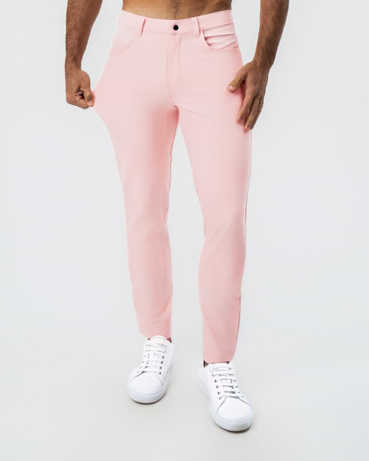 Athletic Fit Stretch Tech Chino - Coral Pink