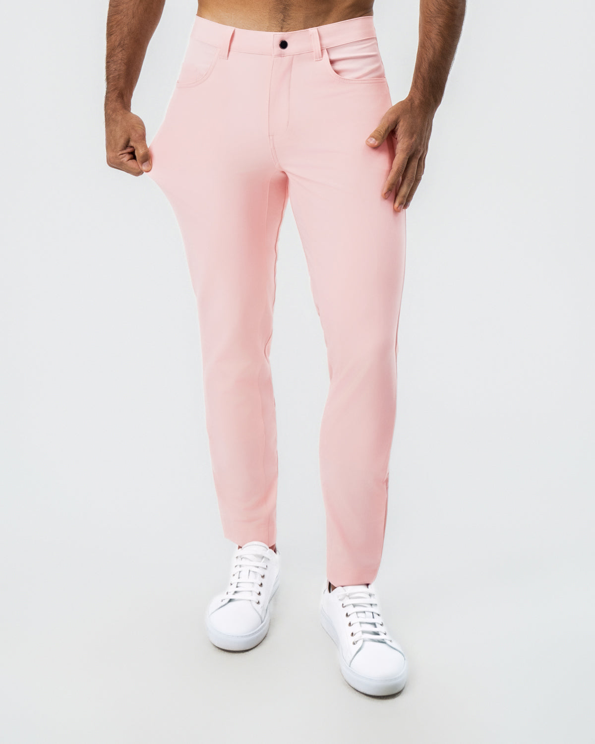 Athletic Fit Stretch Tech Chino - Coral Pink