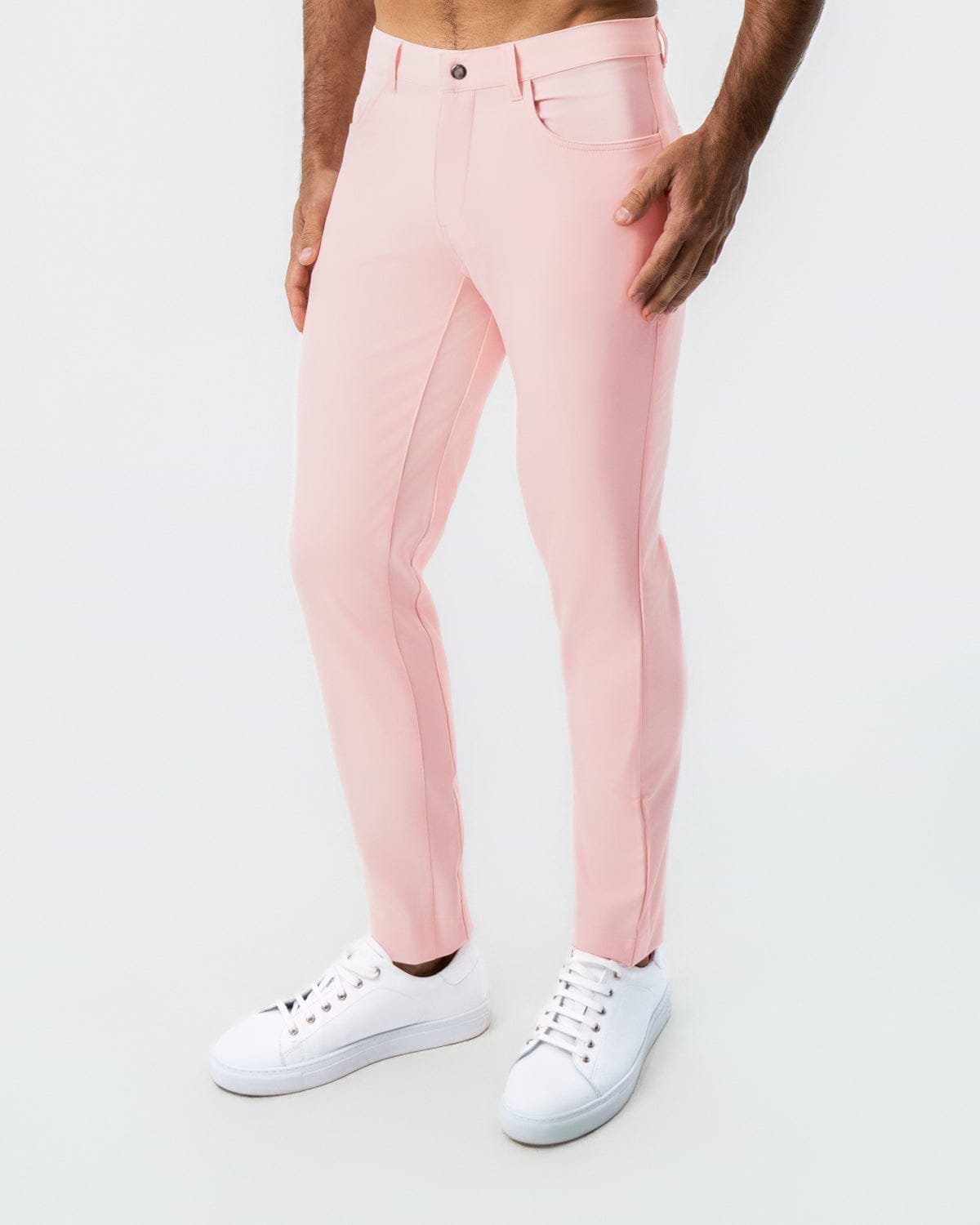 Athletic Fit Stretch Tech Chino - Coral Pink