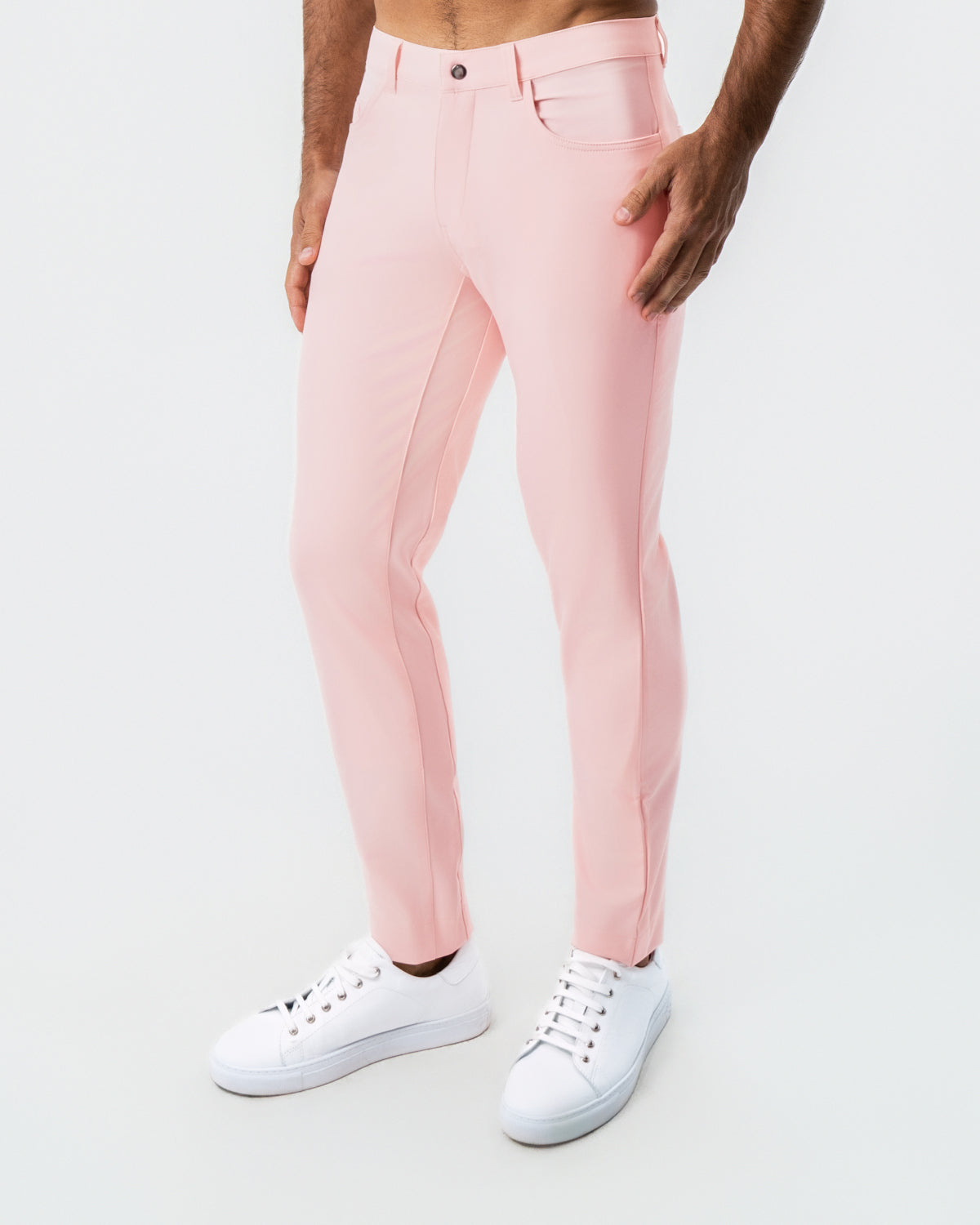 Athletic Fit Stretch Tech Chino - Coral Pink