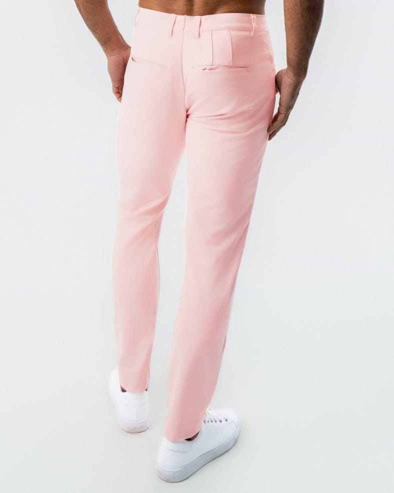 Athletic Fit Stretch Tech Chino - Coral Pink