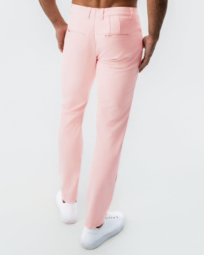 Athletic Fit Stretch Tech Chino - Coral Pink