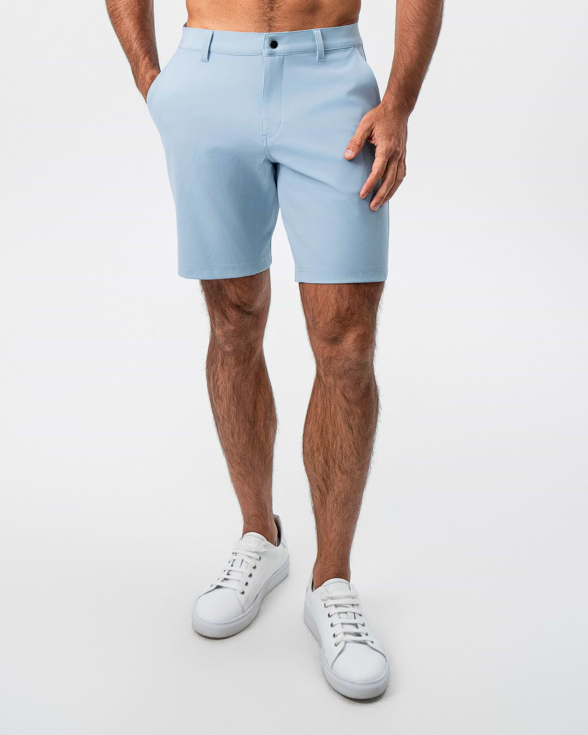 Athletic Fit Shorts - Light Blue