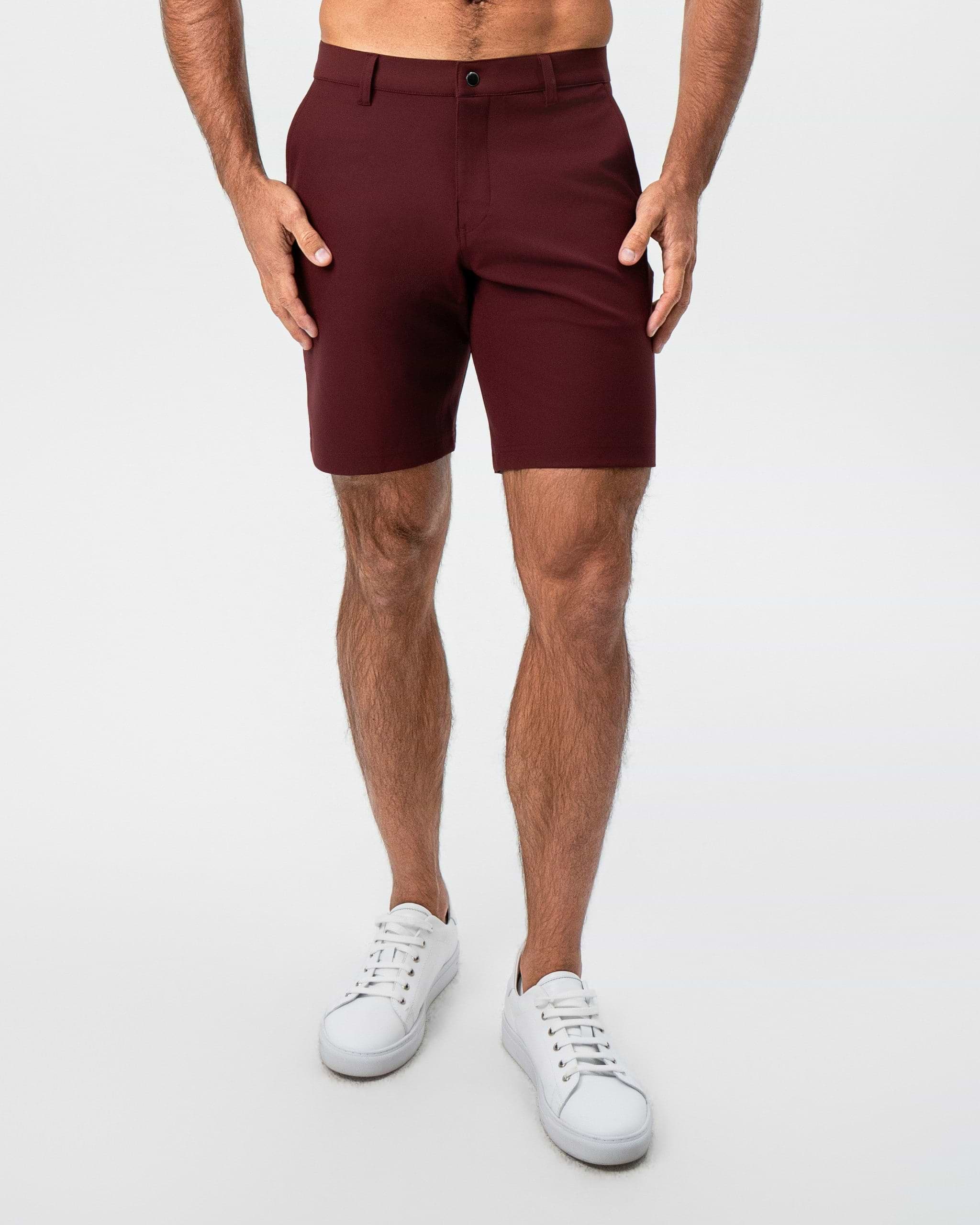 Athletic Fit Shorts - Maroon