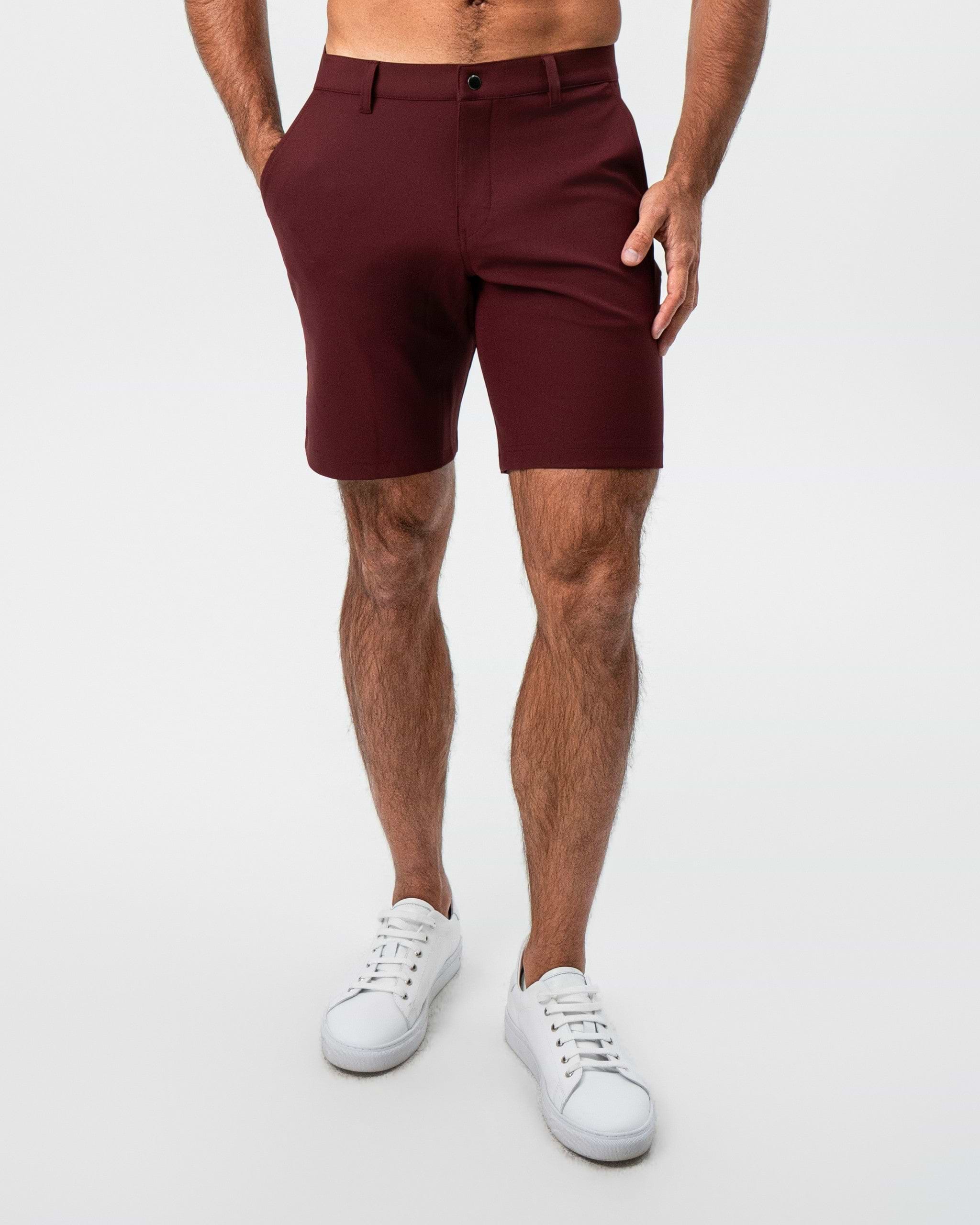 Athletic Fit Shorts - Maroon