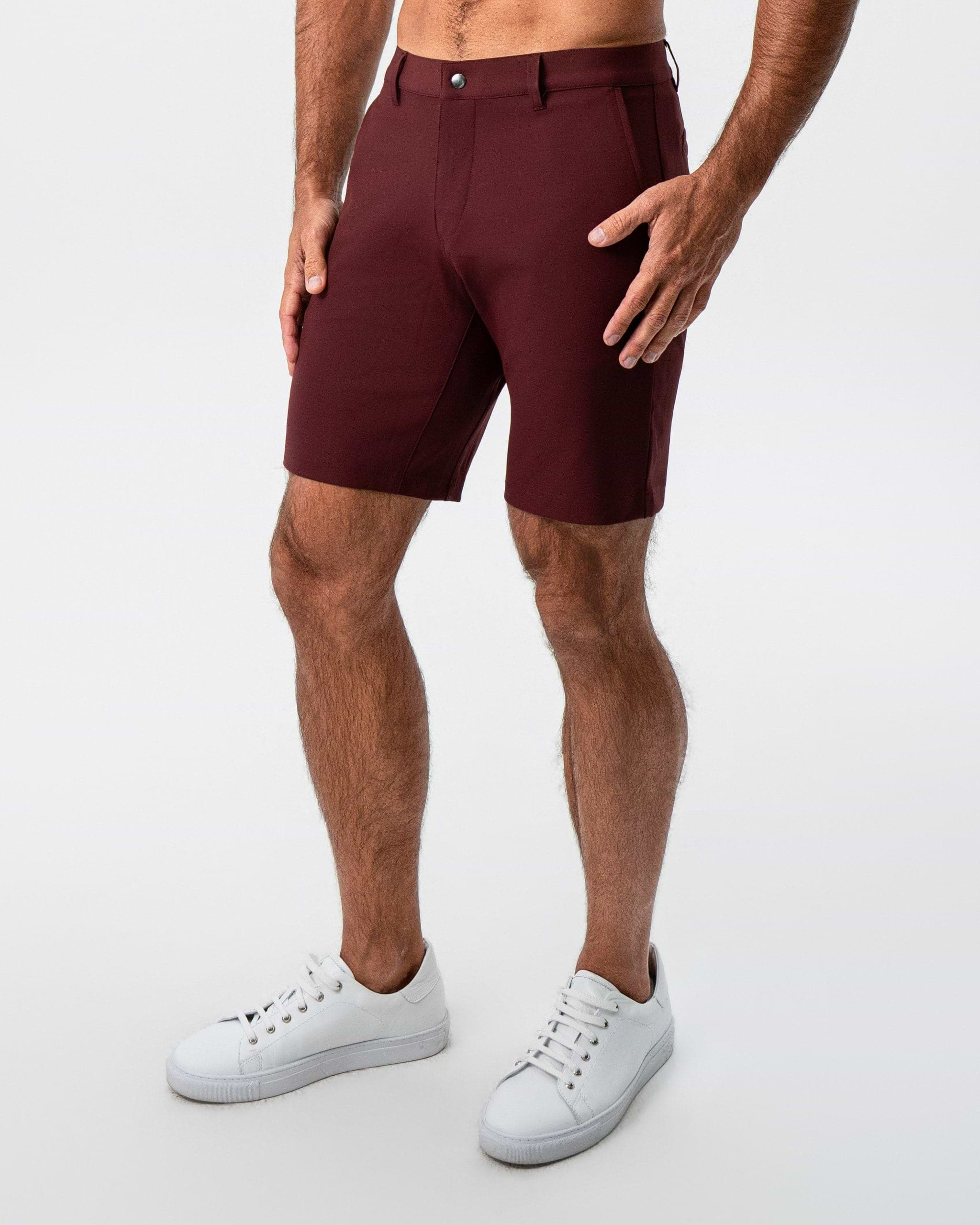 Athletic Fit Shorts - Maroon