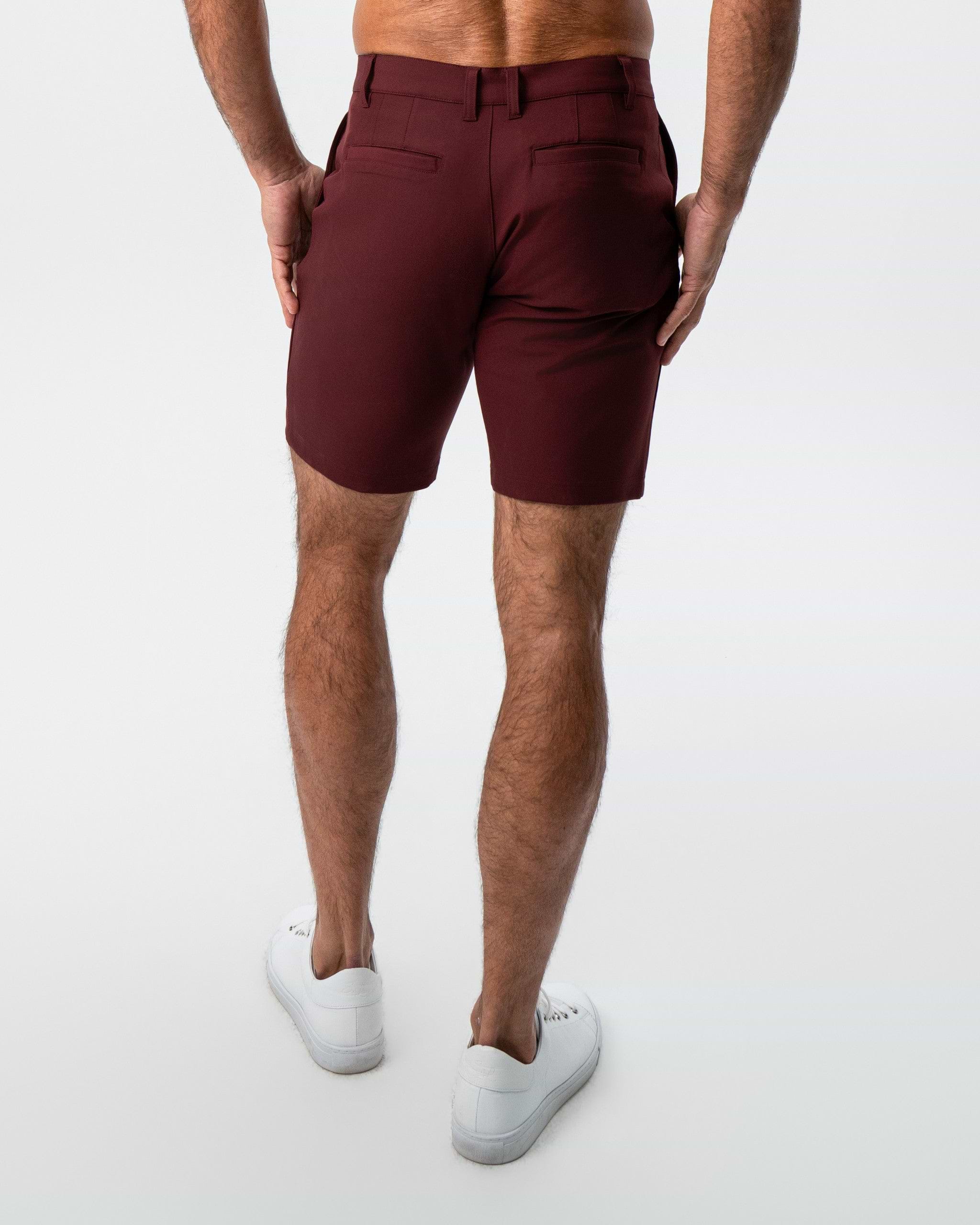 Athletic Fit Shorts - Maroon