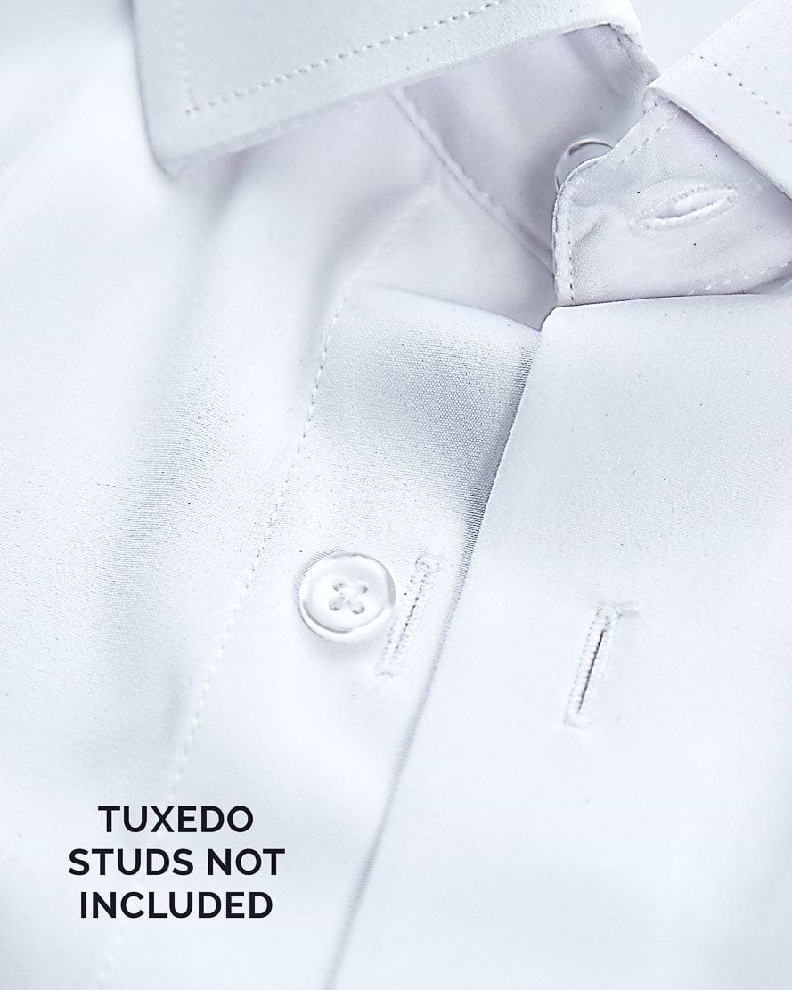 The Solid White Tuxedo Shirt