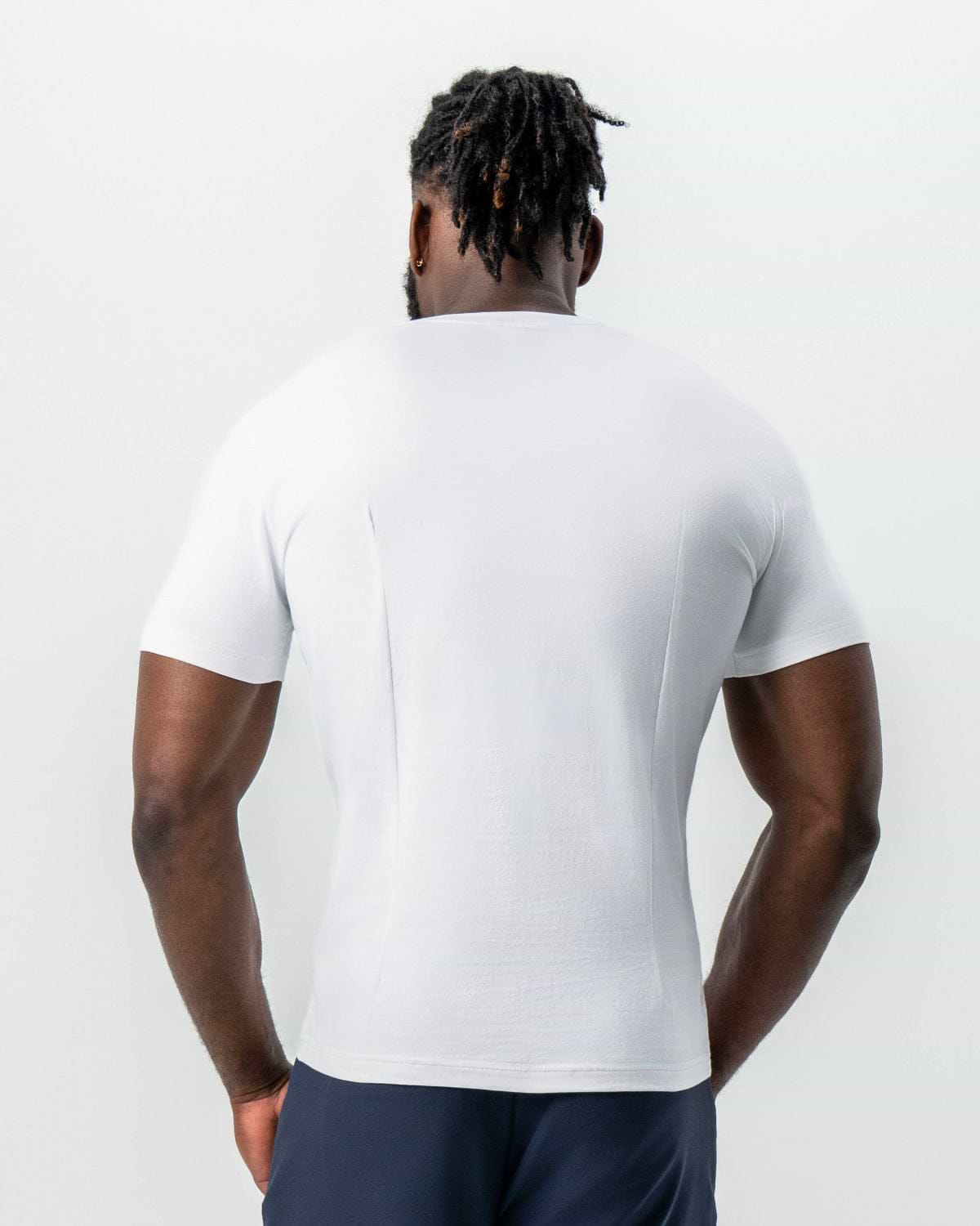 "The Taylor" White Short Sleeve Crewneck