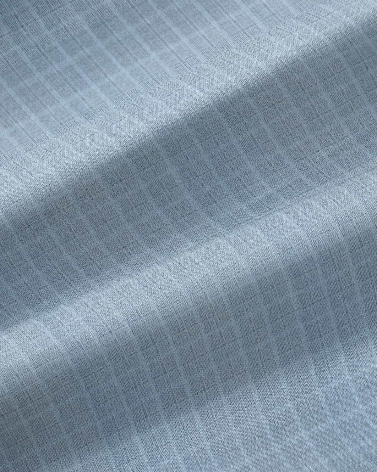 "The Summit" Graphite Blue and Grey Textured Grid