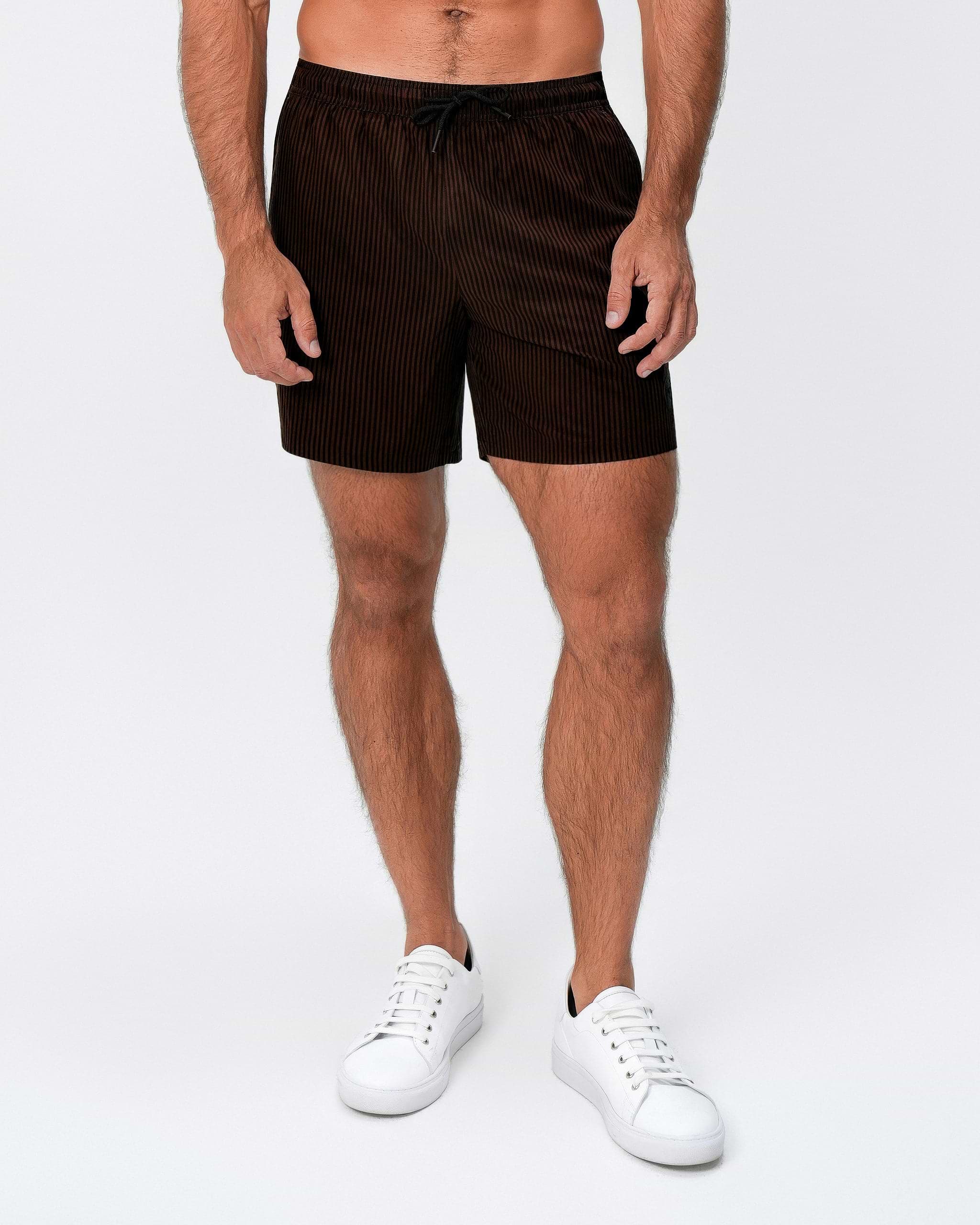 Swim Trunks - Brown & Black