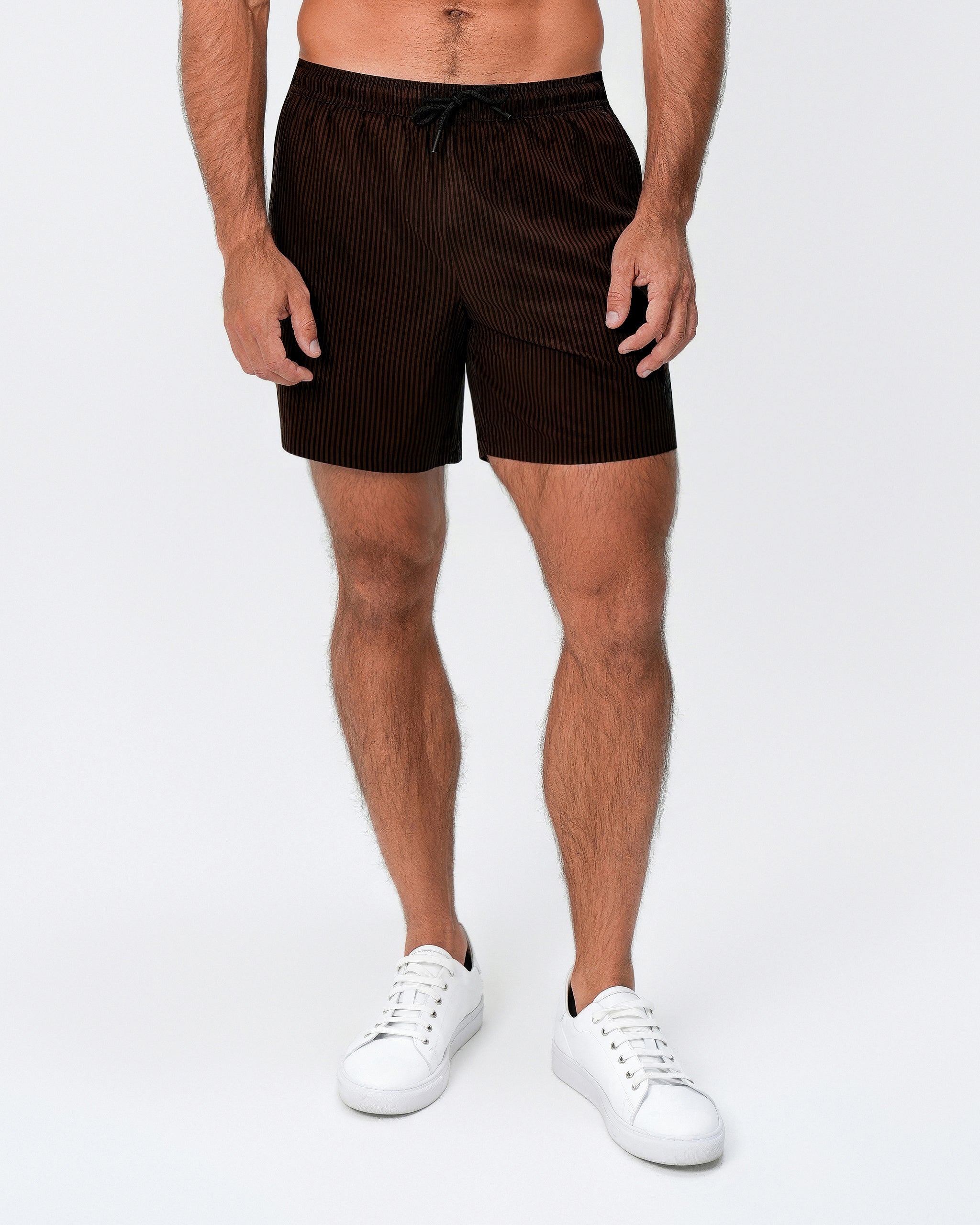 Swim Trunks - Brown & Black