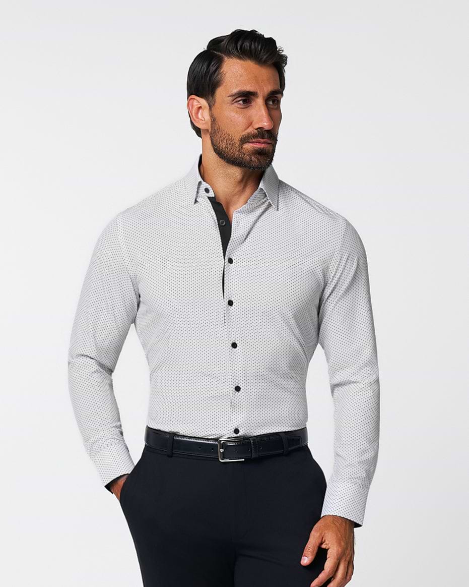"The Tatar" White With Black Dots