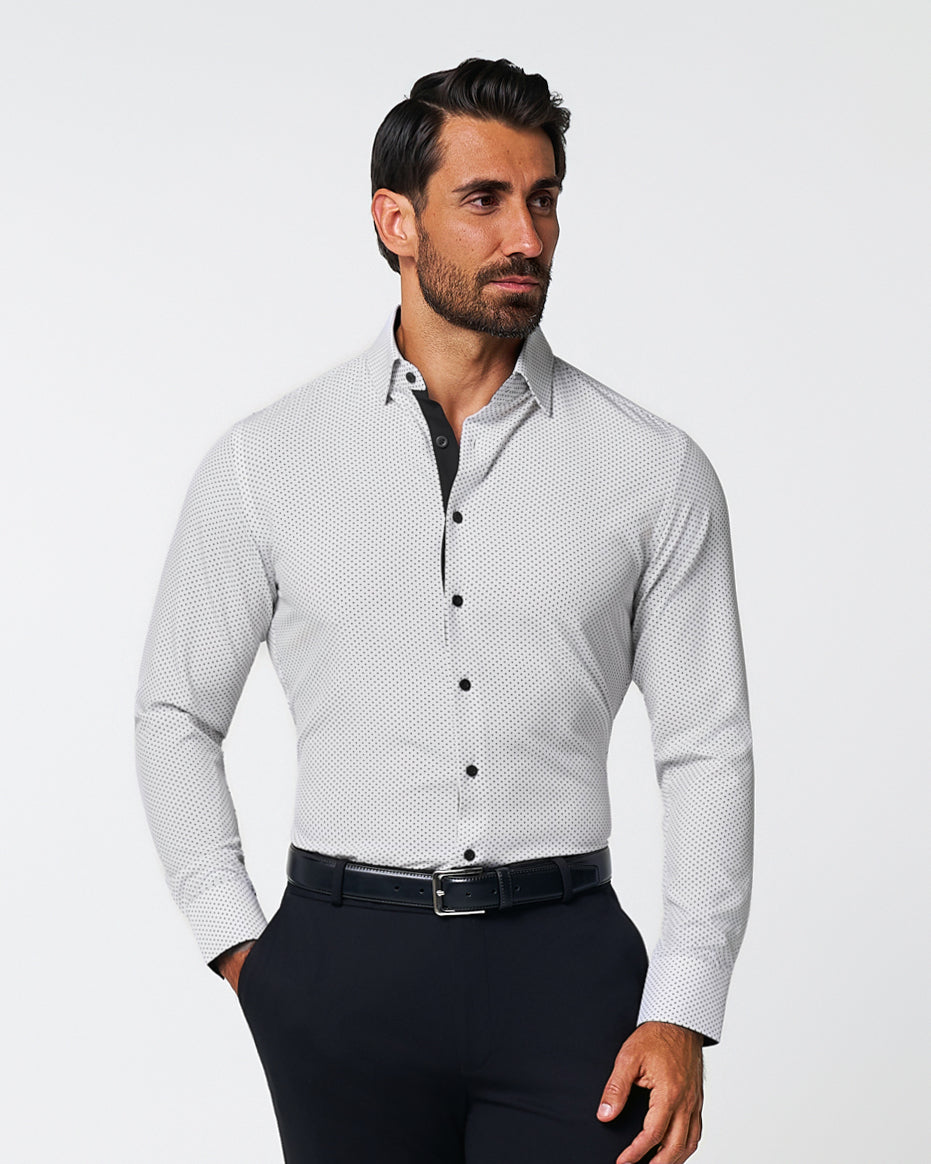 "The Tatar" White With Black Dots