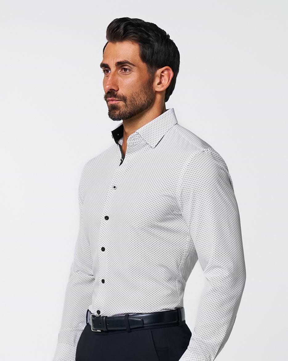 "The Tatar" White With Black Dots