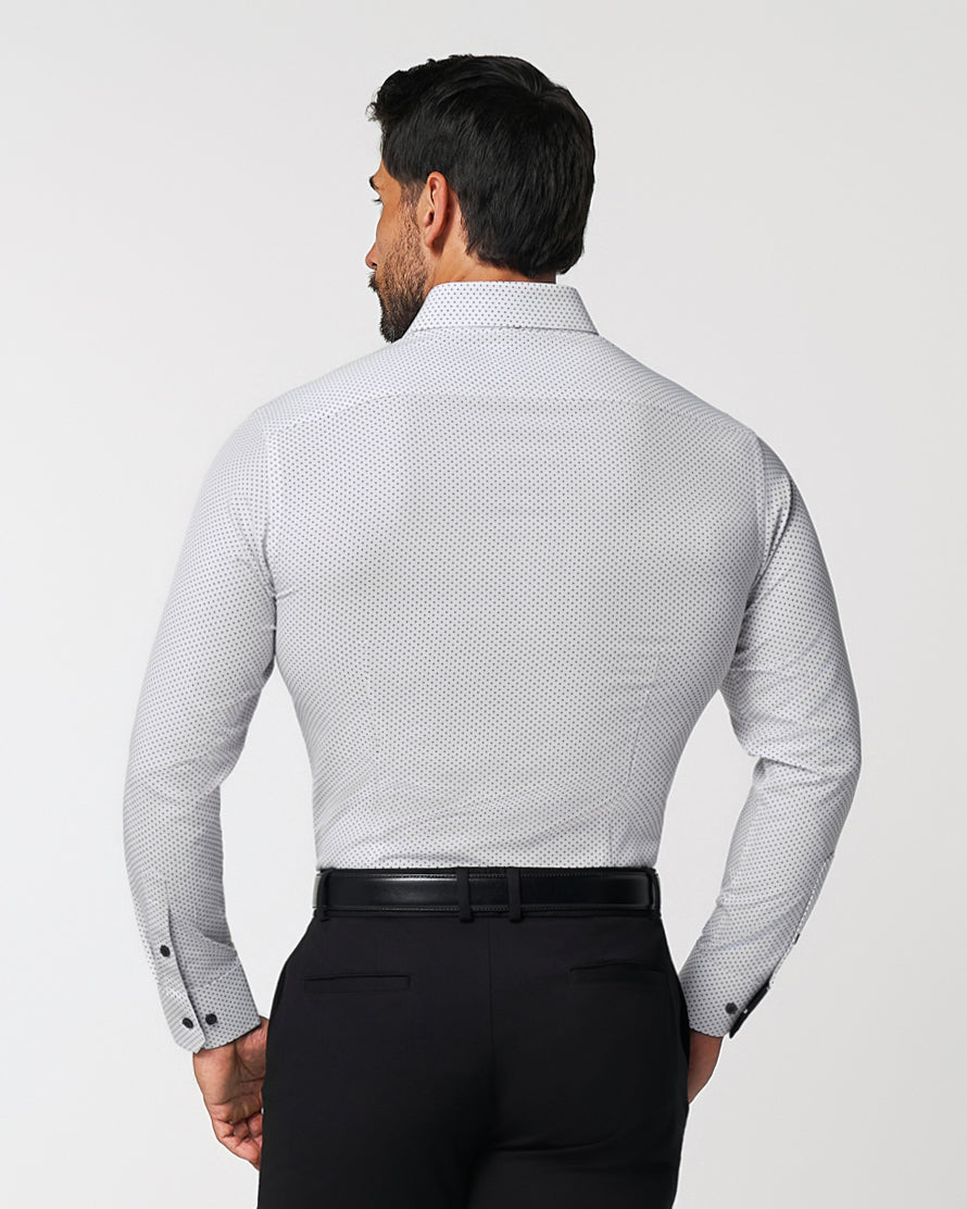 "The Tatar" White With Black Dots