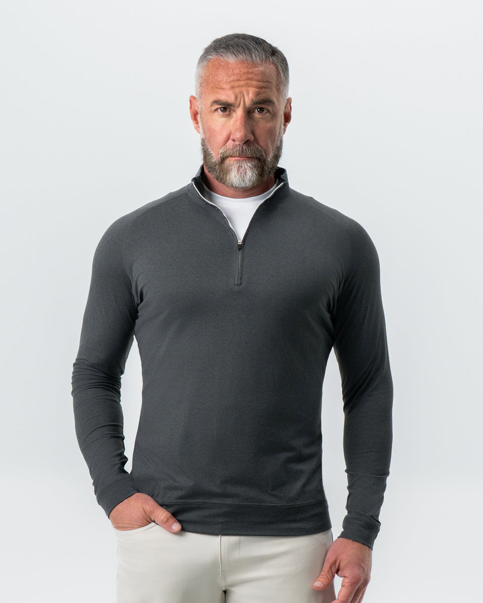 Tech Quarter Zip - Charcoal