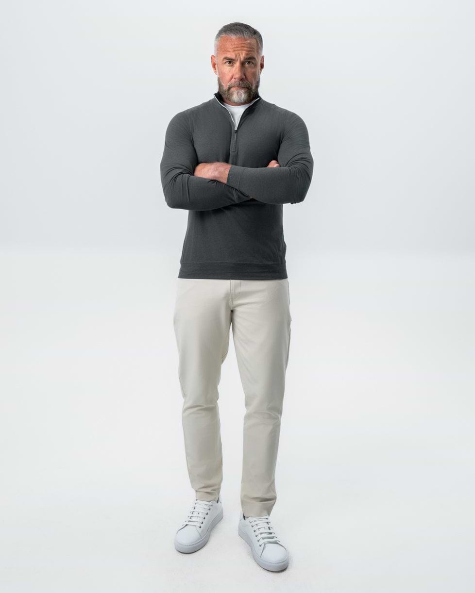 Tech Quarter Zip - Charcoal