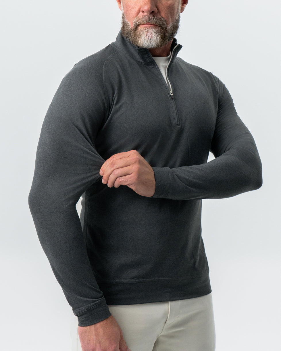 Tech Quarter Zip - Charcoal