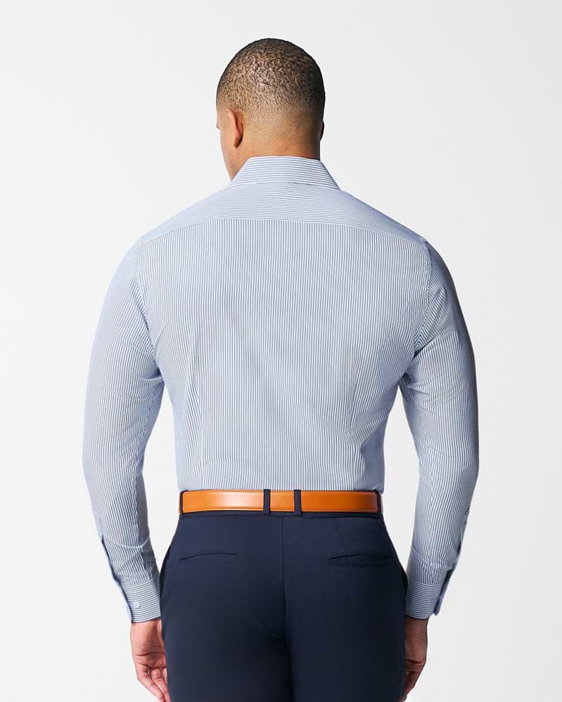"The Tucker" Mid-Blue Bengal Stripe