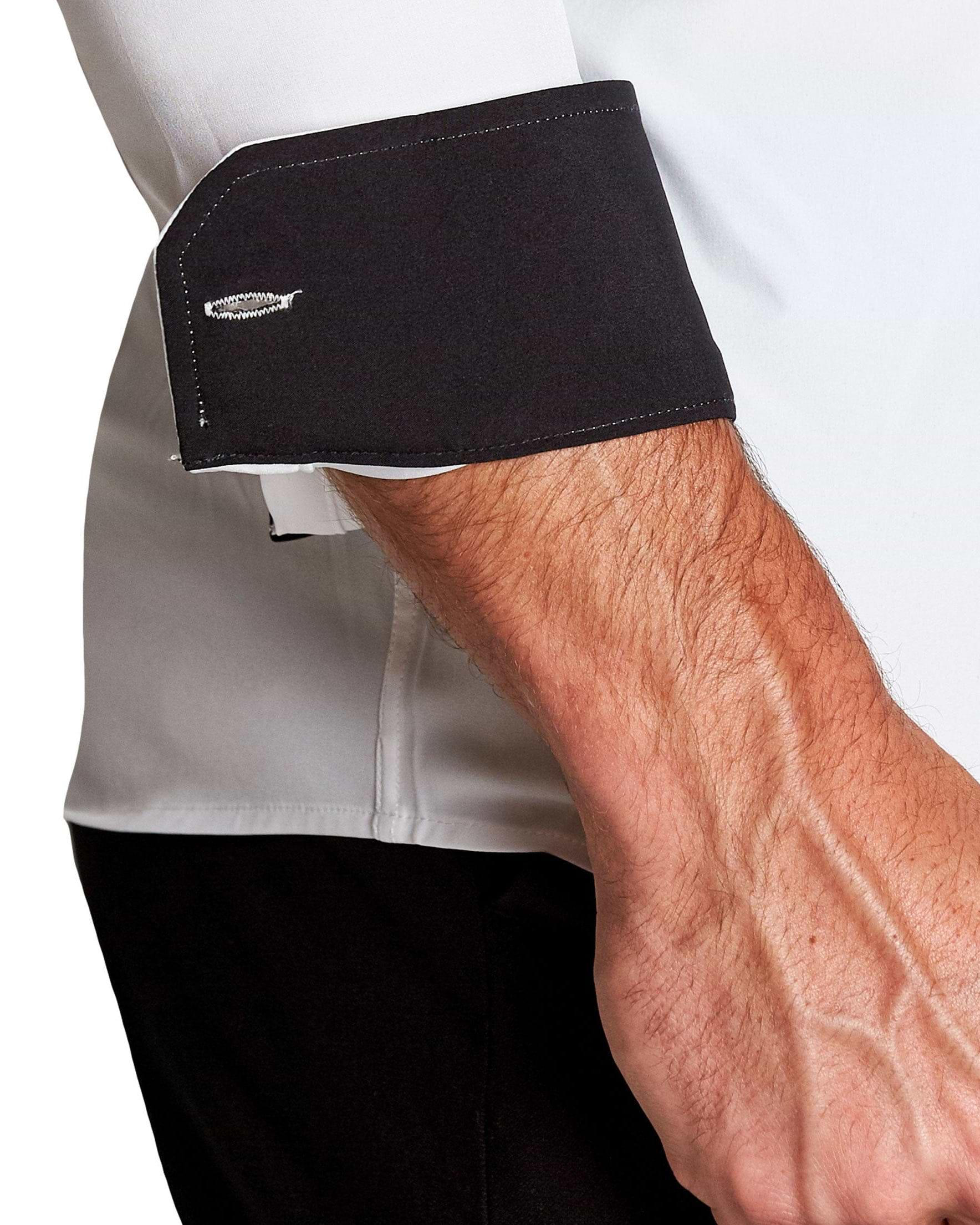 "The Vincent" Solid White with Black Accents