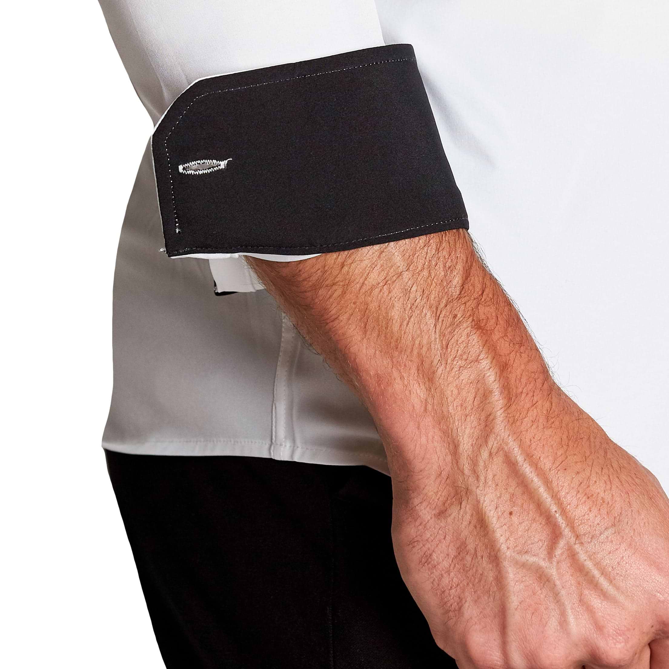 "The Vincent" Solid White with Black Accents