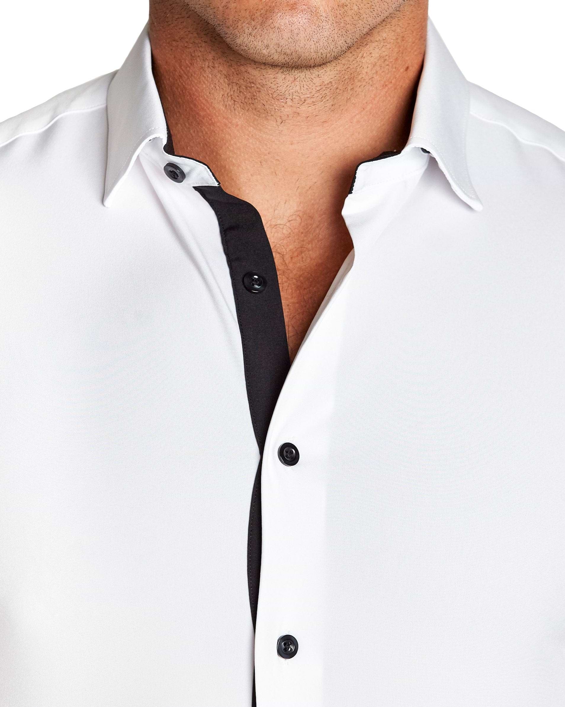 "The Vincent" Solid White with Black Accents