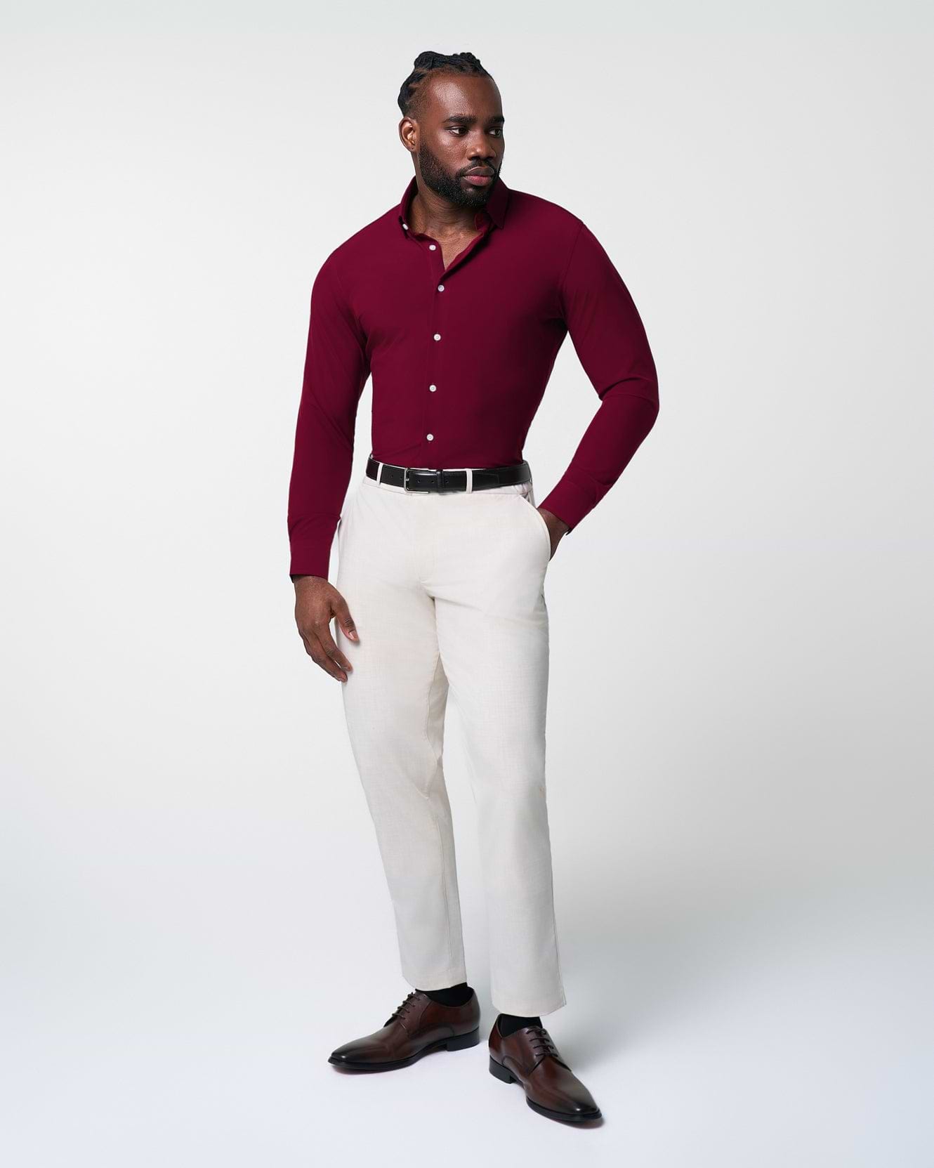 "The Ward" Solid Maroon