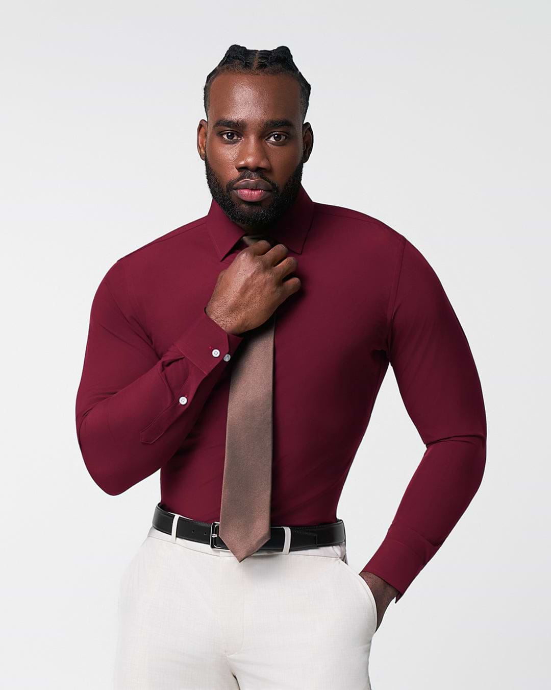 "The Ward" Solid Maroon