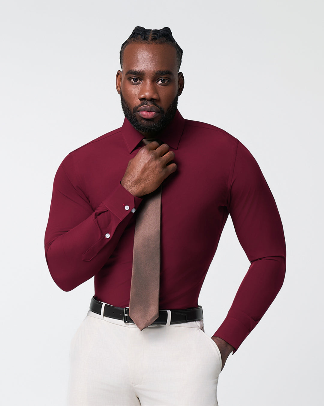"The Ward" Solid Maroon