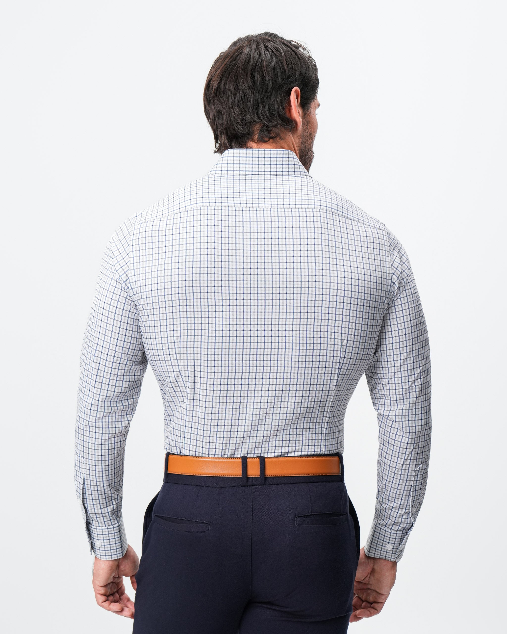 "The Winslow" Navy & Brown Check