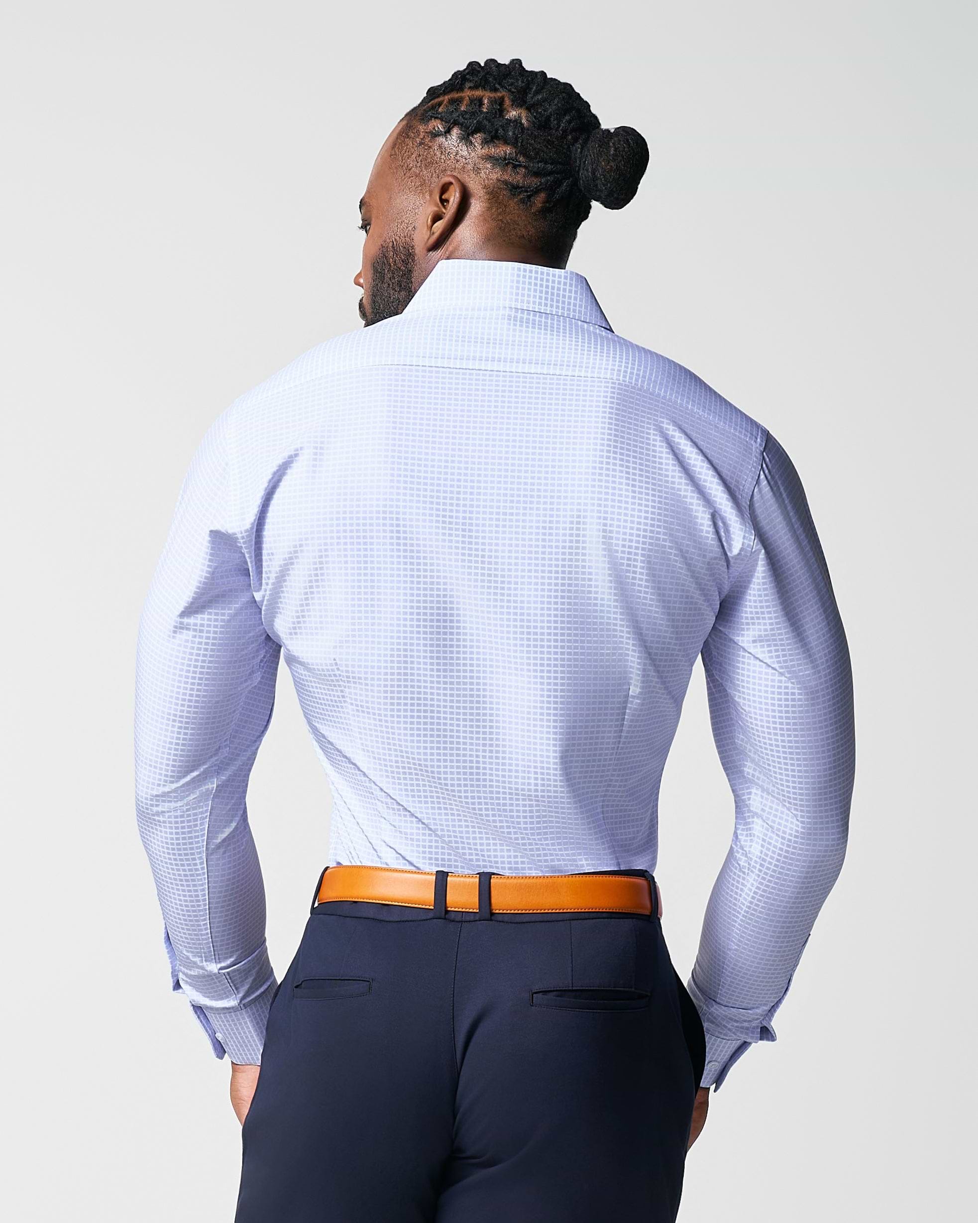 "The Xavier" Lavender with White Windowpane