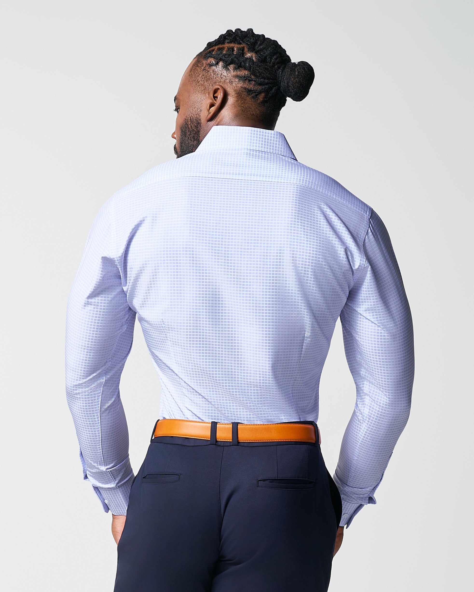 "The Xavier" Lavender with White Windowpane