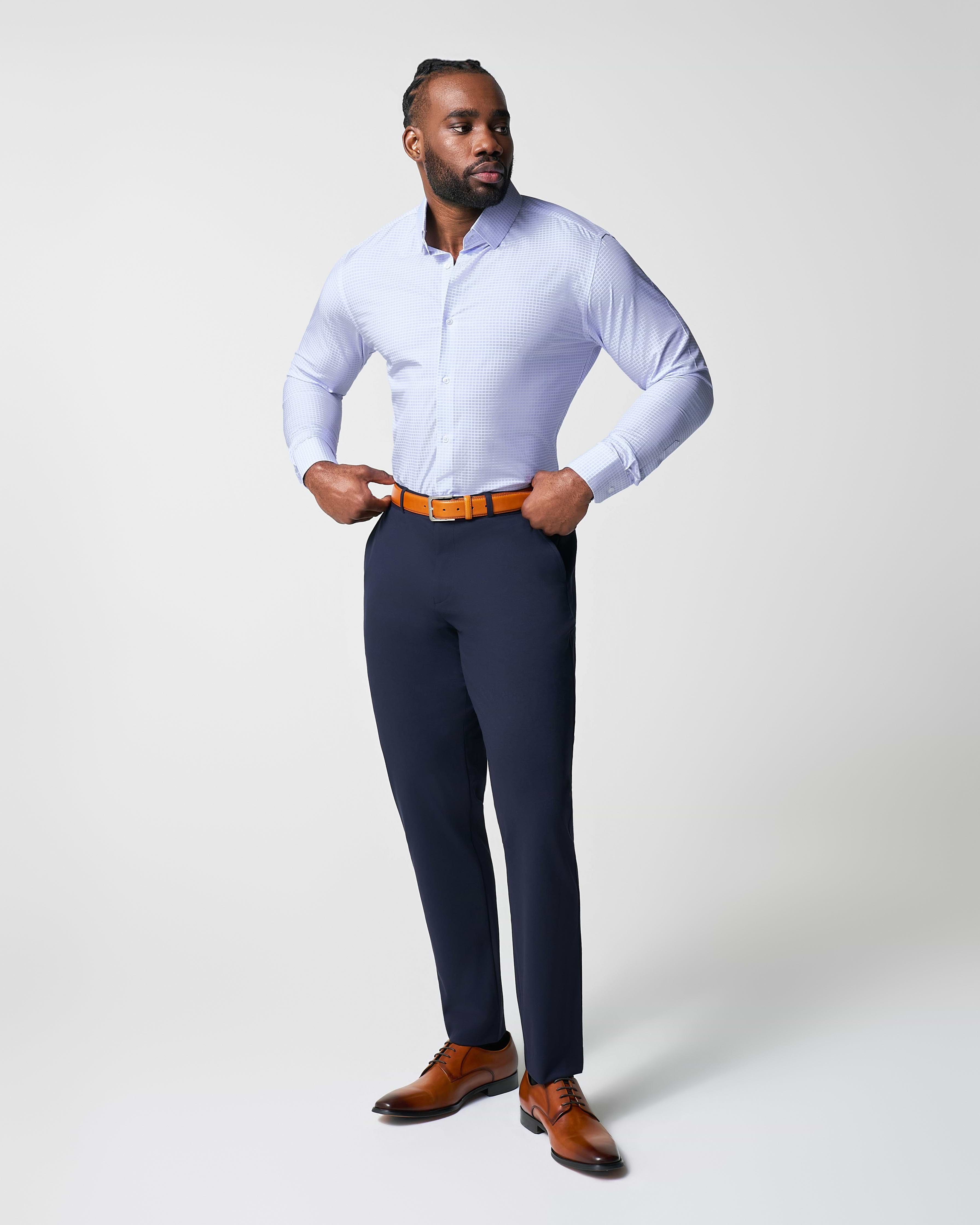 "The Xavier" Lavender with White Windowpane