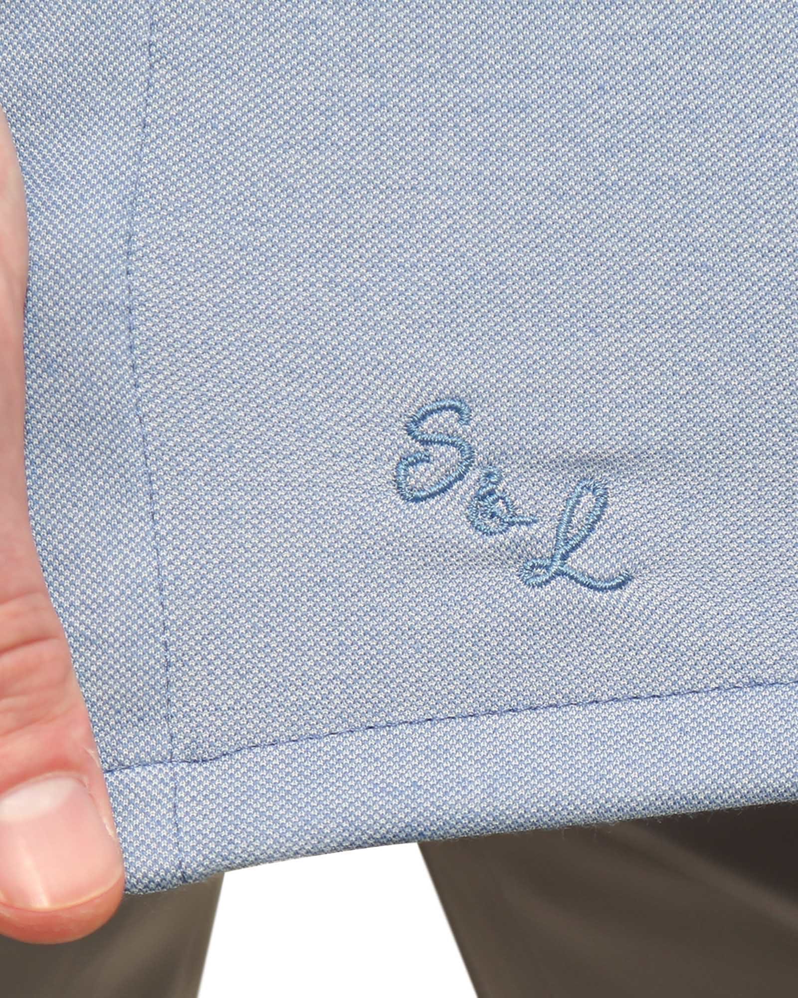 "The Dylan" Sky Blue Pique Button Down