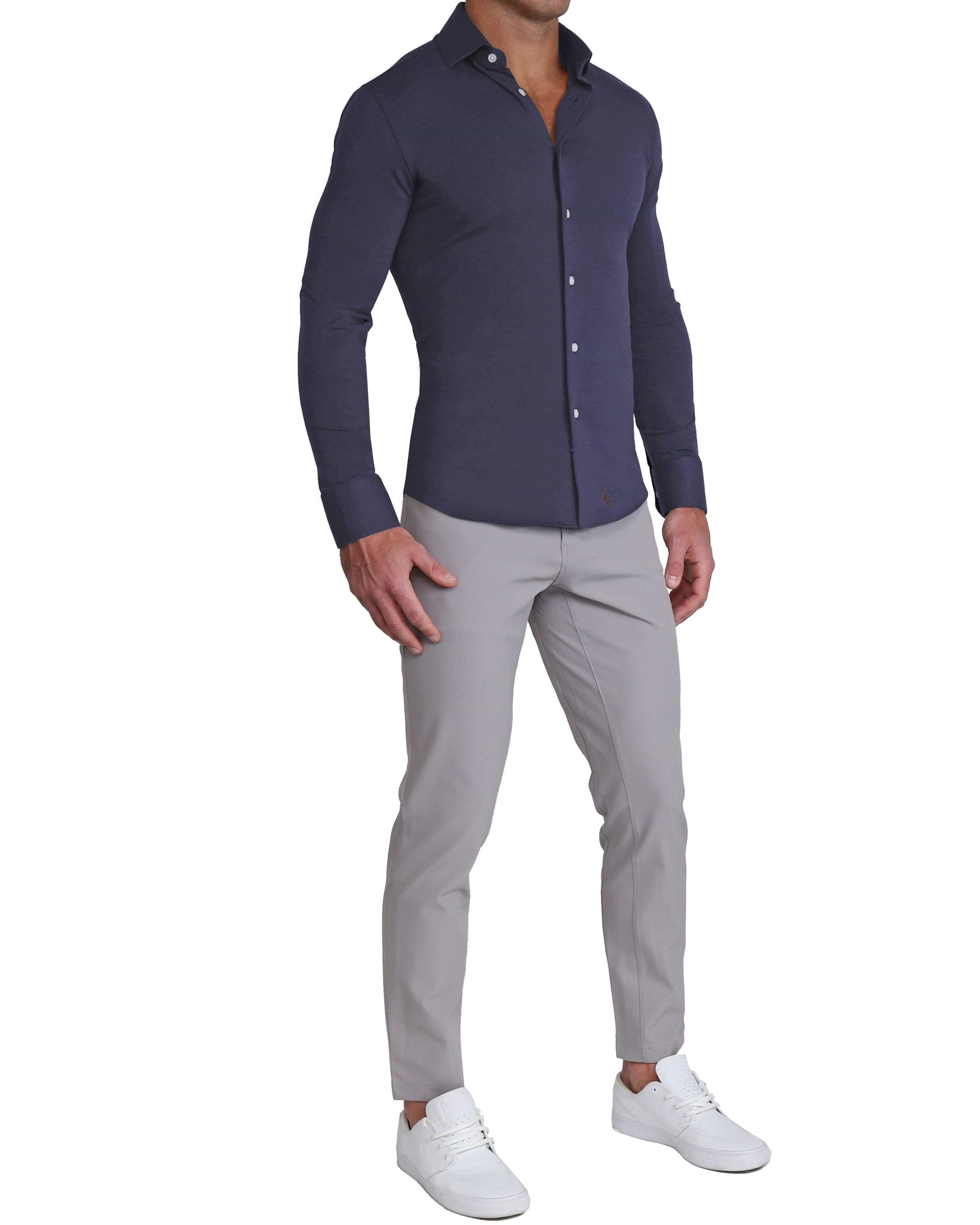 "The Stewart" Navy Button Down