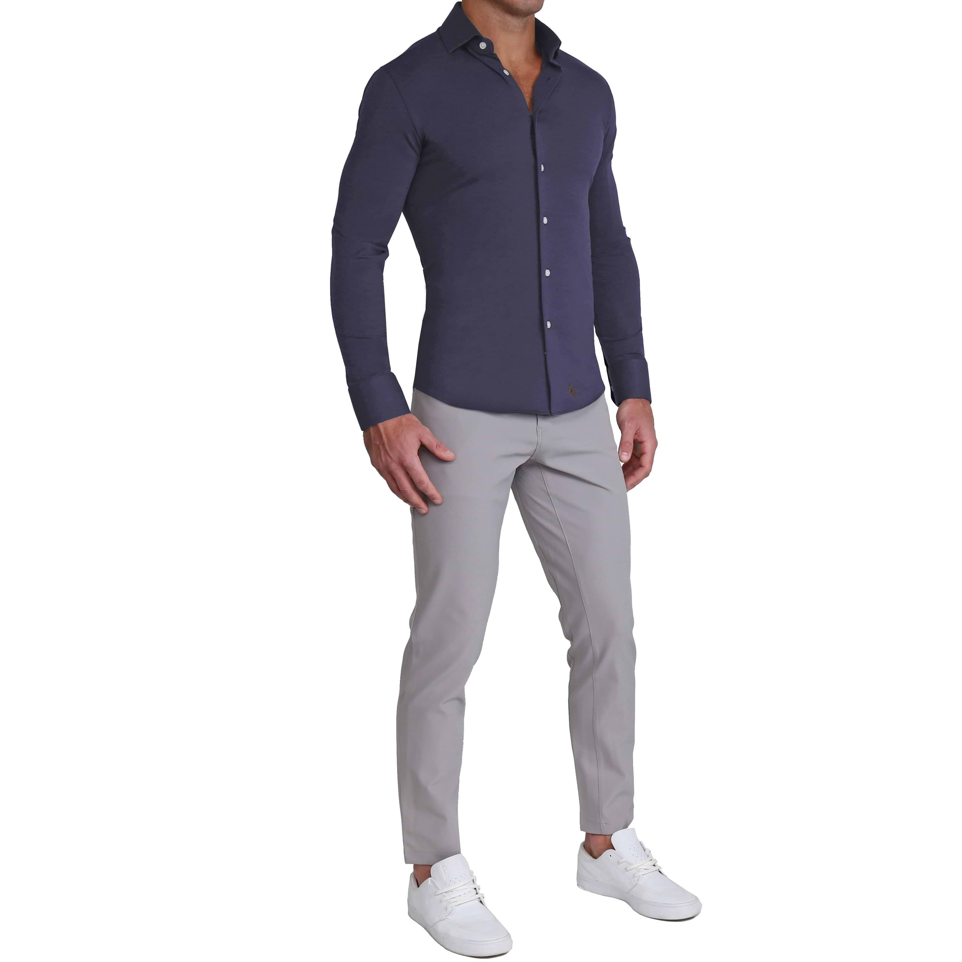 "The Stewart" Navy Button Down