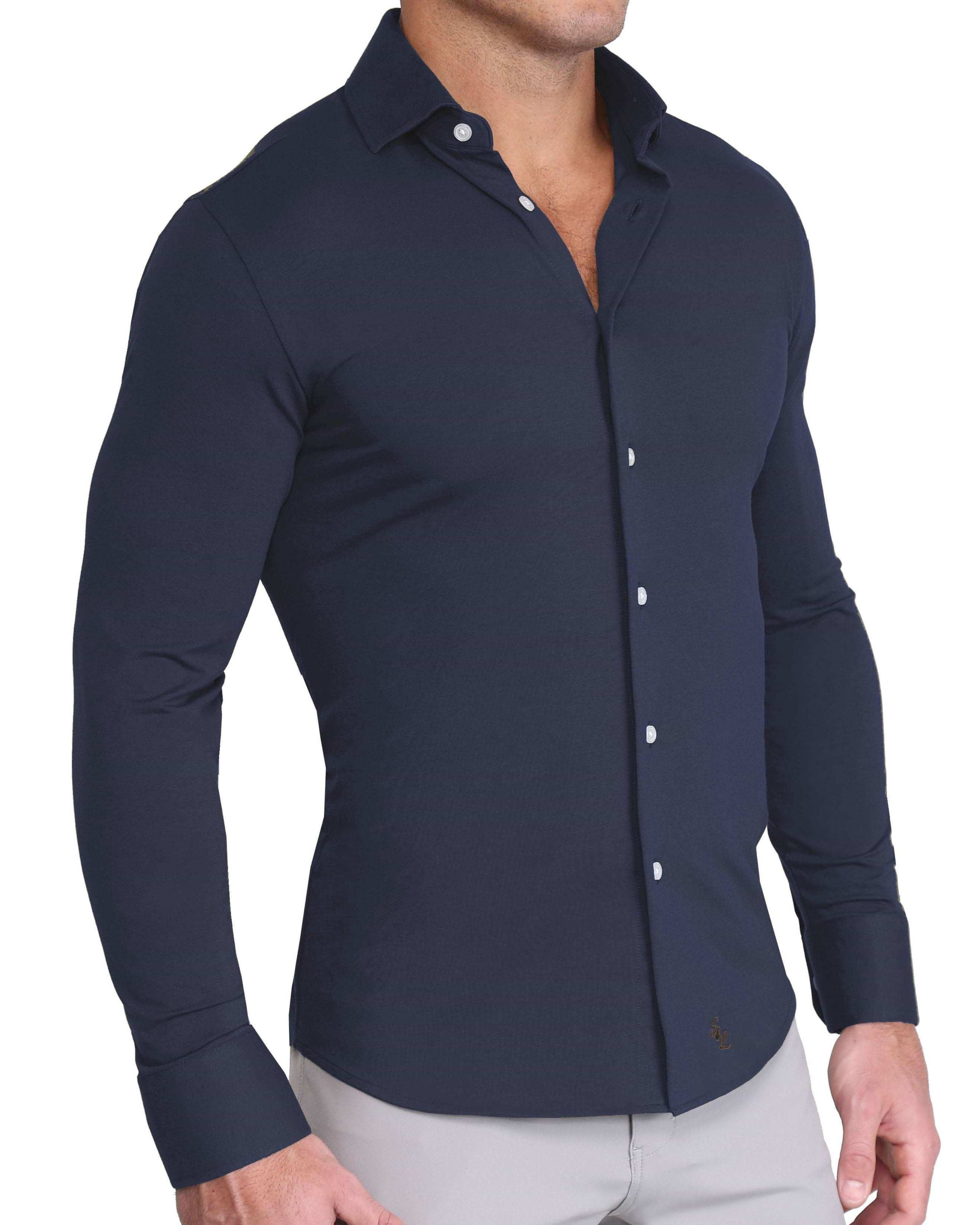 "The Stewart" Navy Button Down