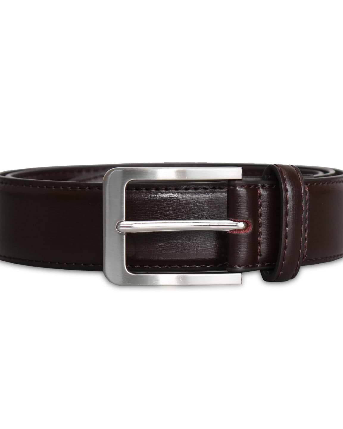 Solid Leather Belt - Dark Brown